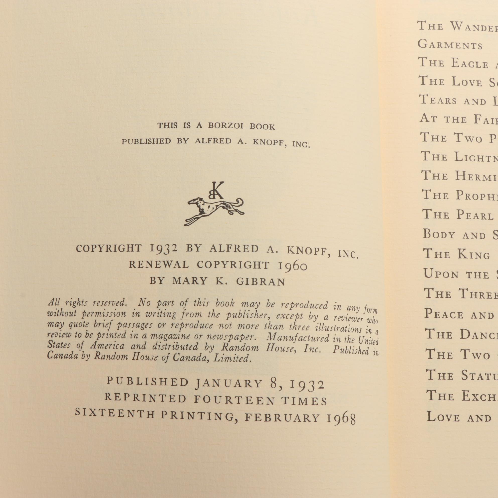 Kahlil Gibran Poetry Books with Italian Terre d'Umbria Baking Dish and Figurine