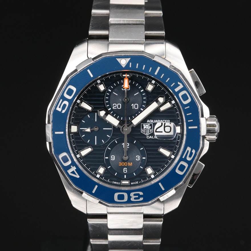 TAG Heuer "Aquaracer" 300M Calibre 16 Stainless Steel Automatic Wristwatch