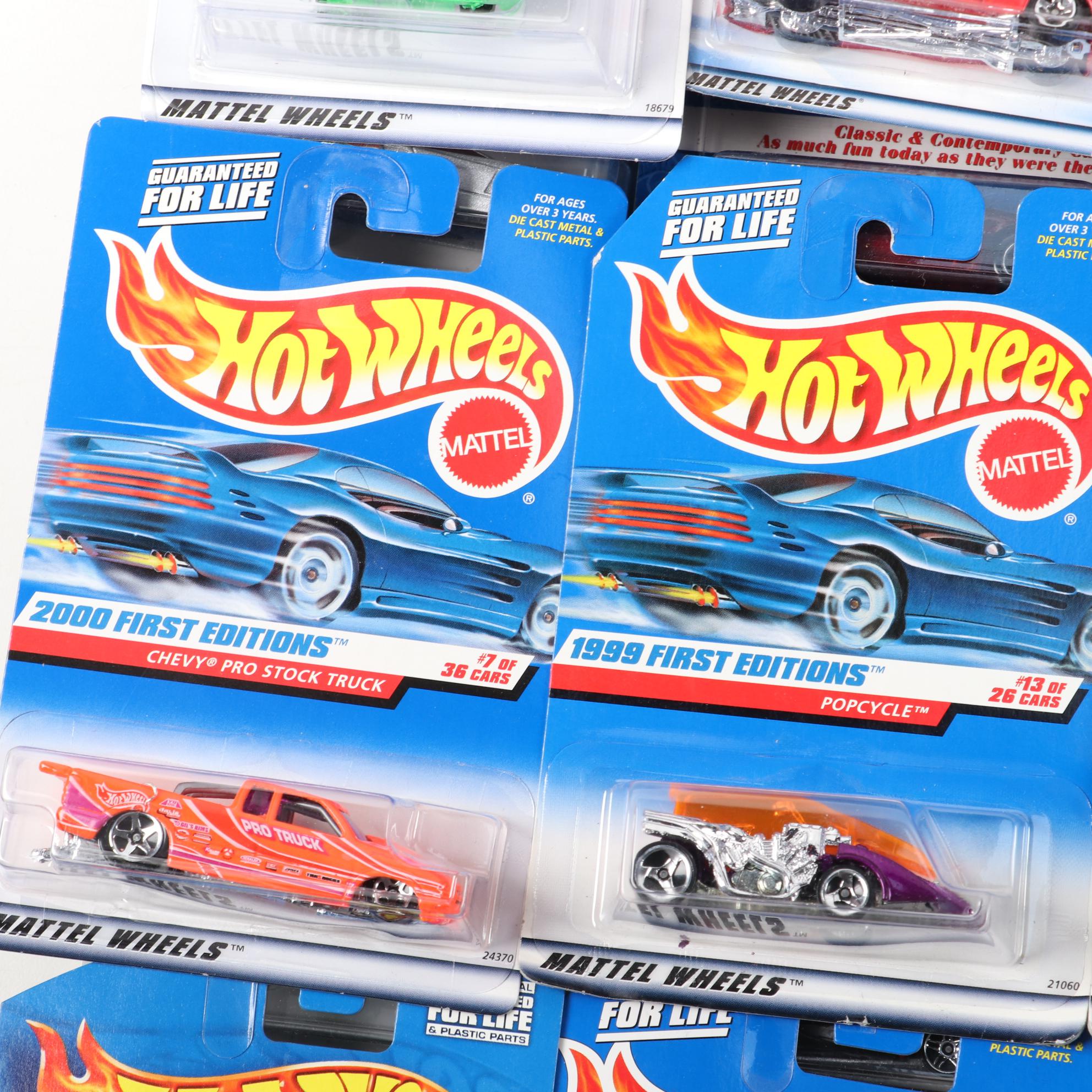 Mattel Hot Wheels Diecast Model Cars in Original Packaging