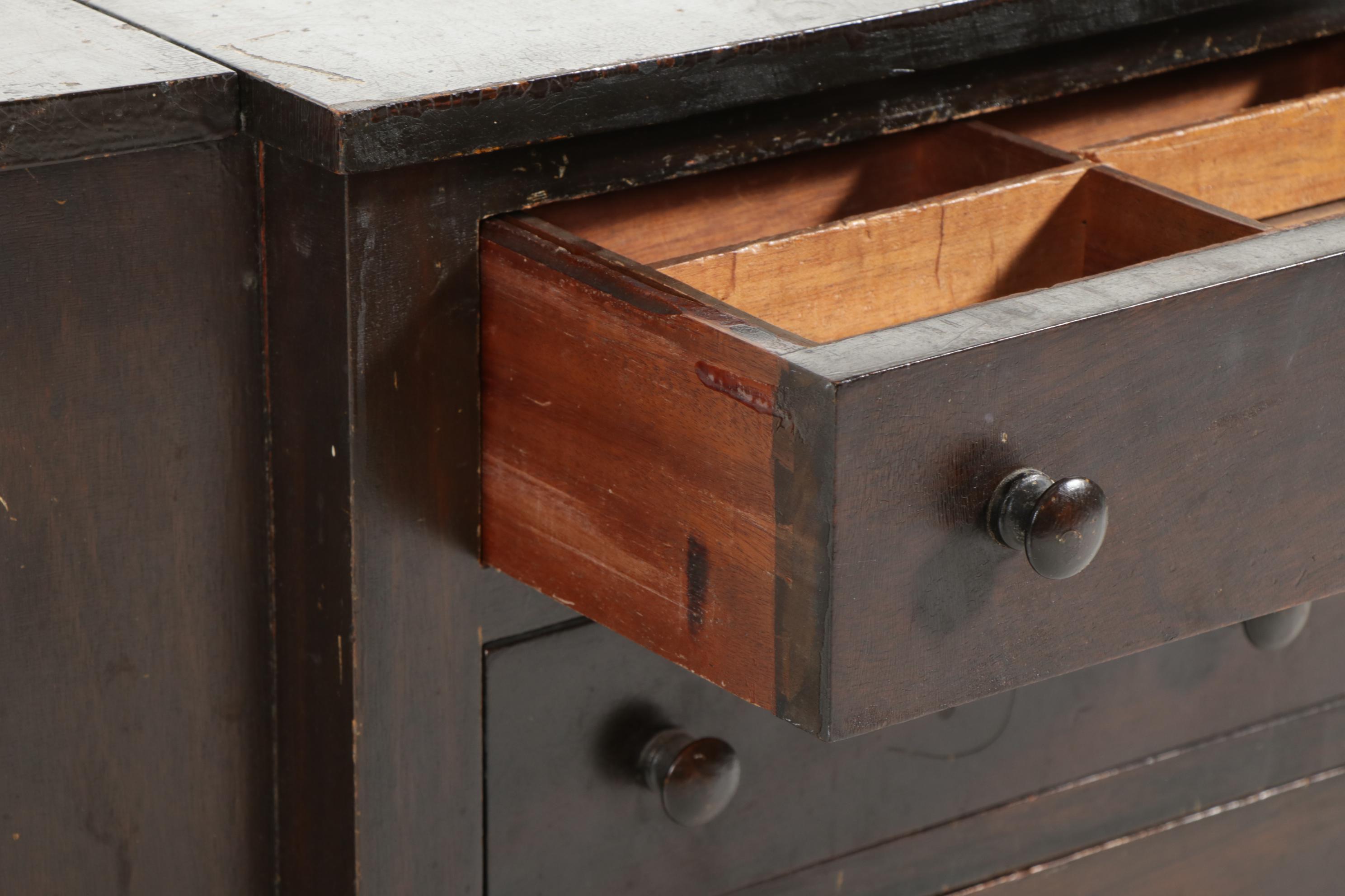 Cowan Federal Style "Martha Washington" Sewing Cabinet, Early 20th Century