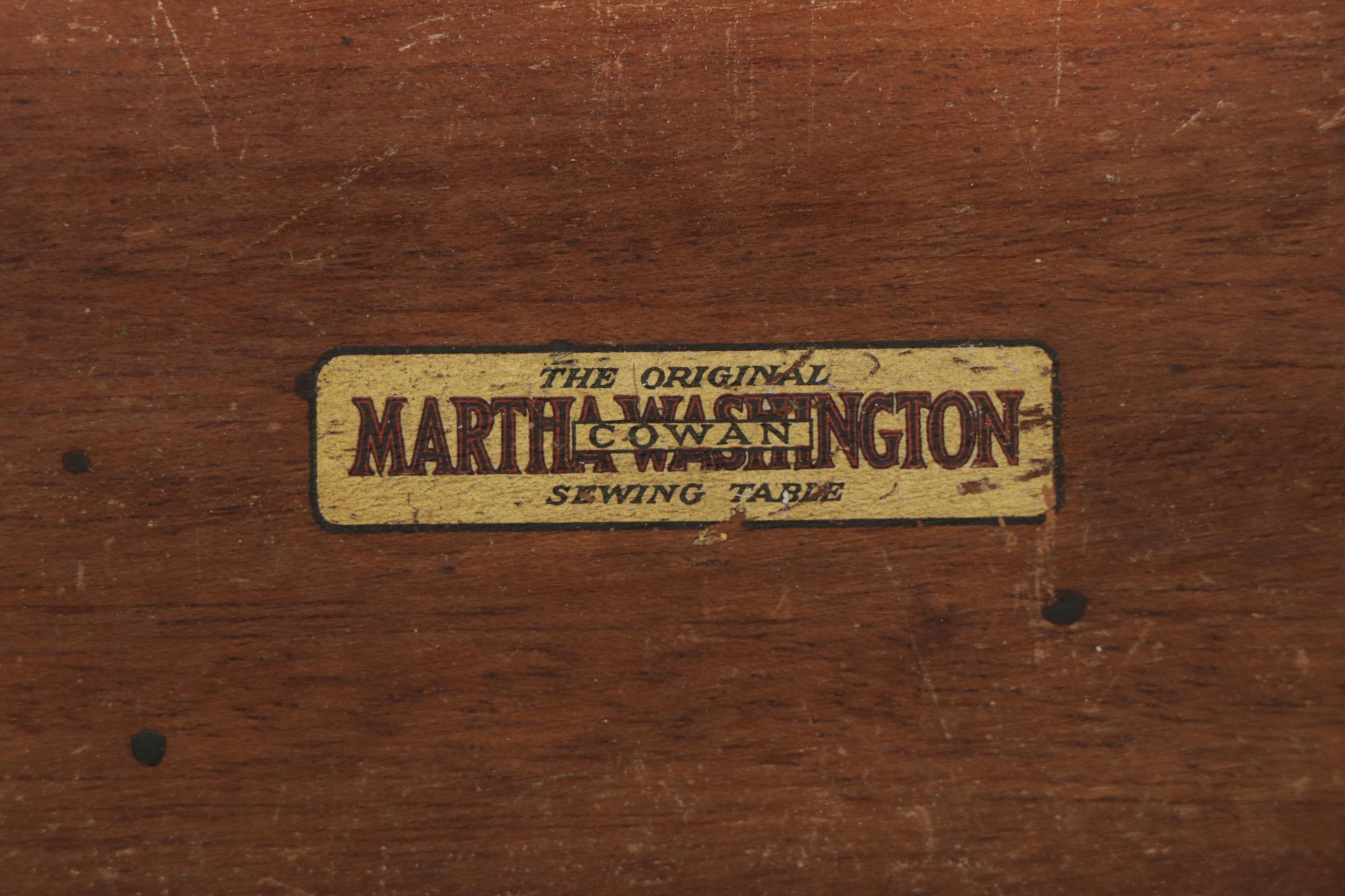 Cowan Federal Style "Martha Washington" Sewing Cabinet, Early 20th Century