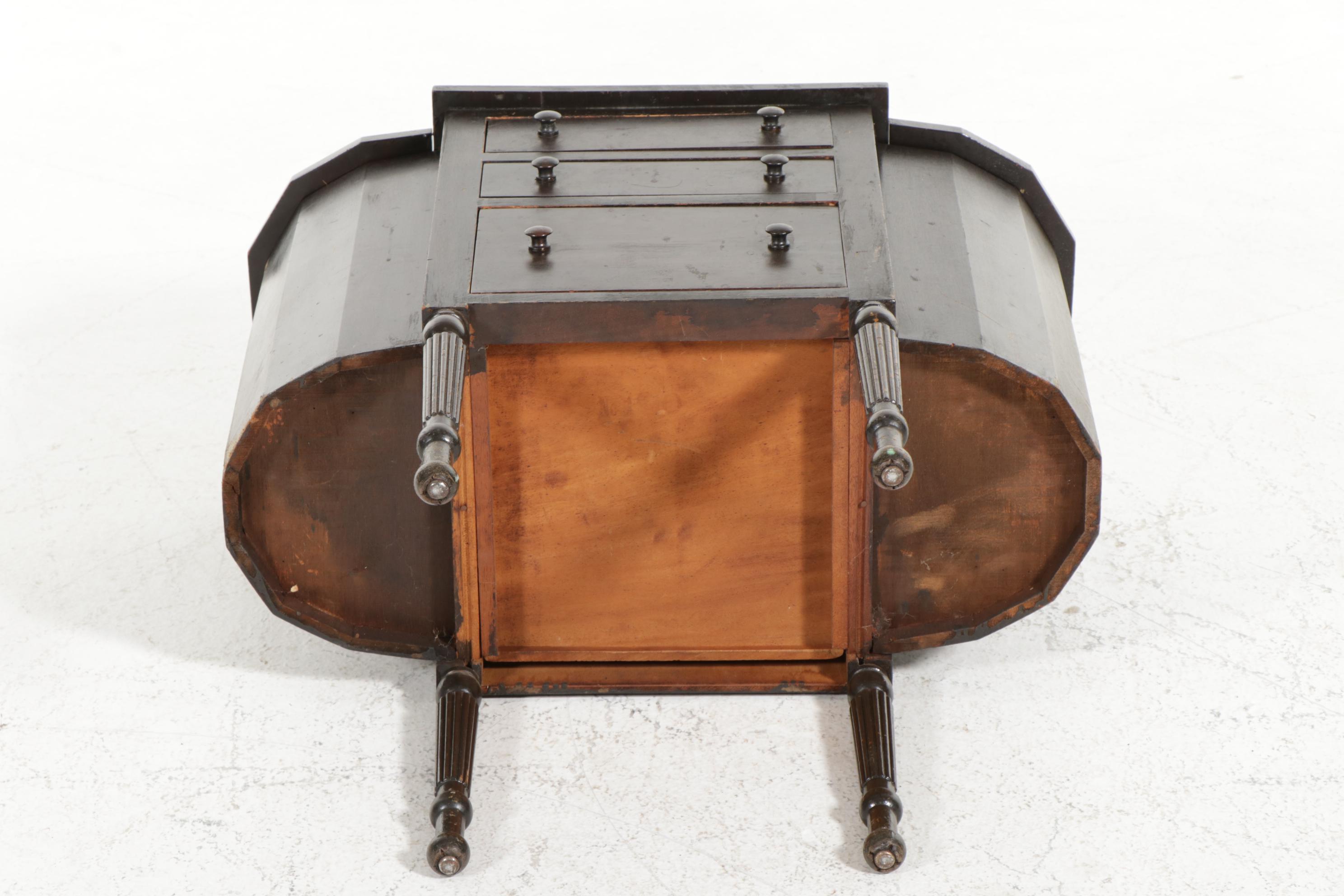 Cowan Federal Style "Martha Washington" Sewing Cabinet, Early 20th Century