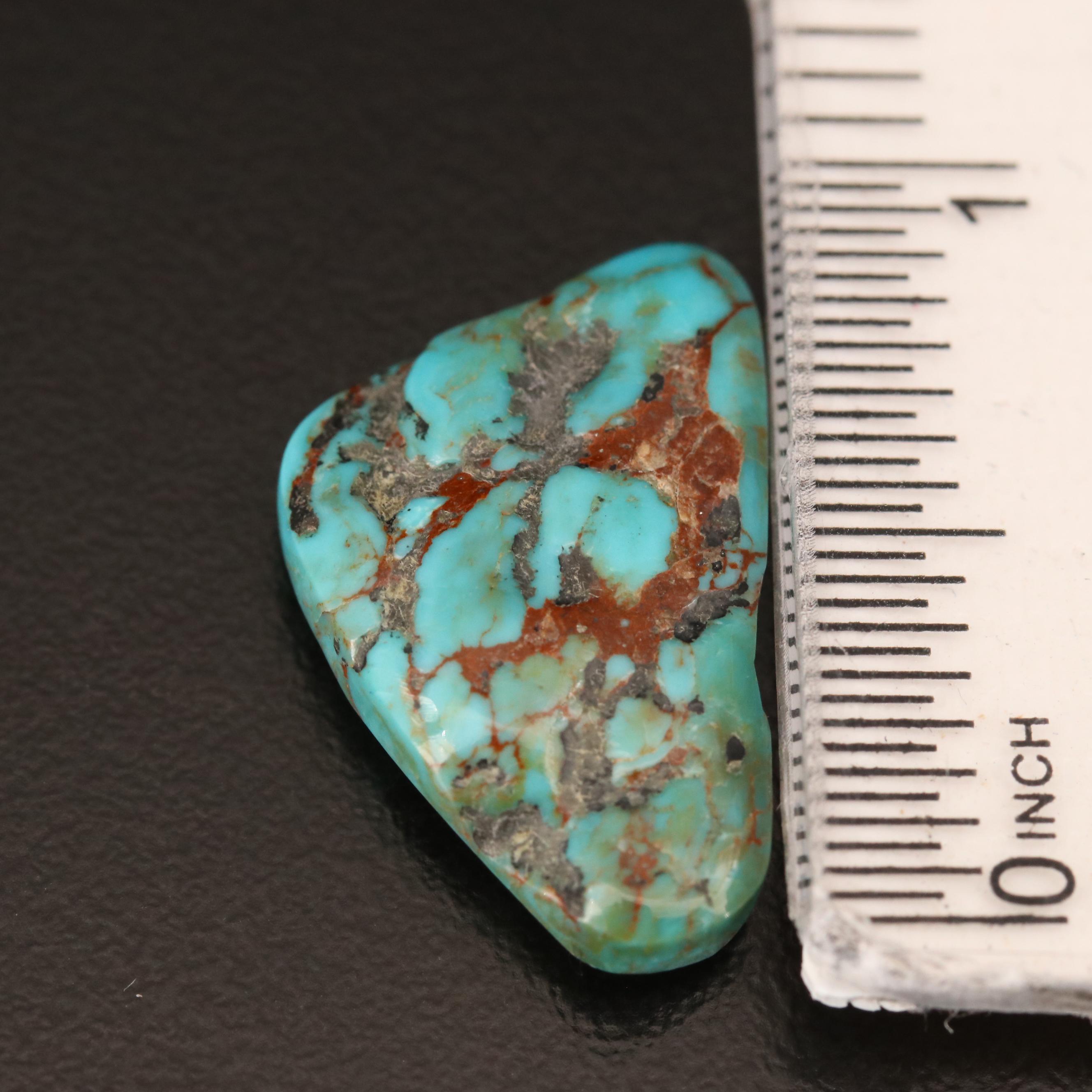 Loose Rough Cut and Oval Turquoise Cabochon