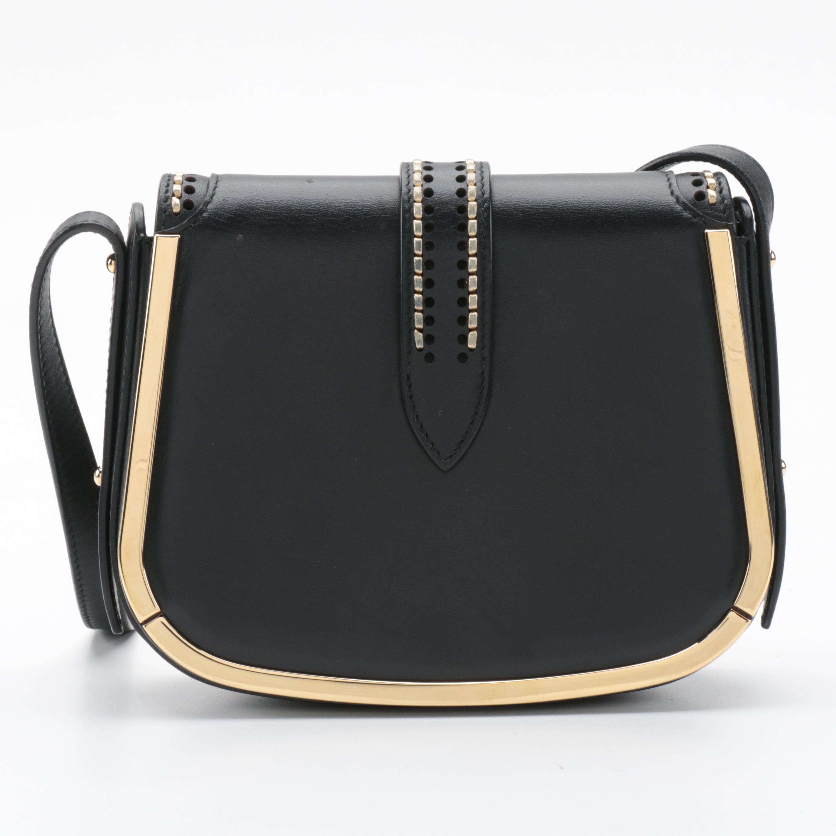 Salvatore Ferragamo Sabine Crossbody Bag in Black Leather