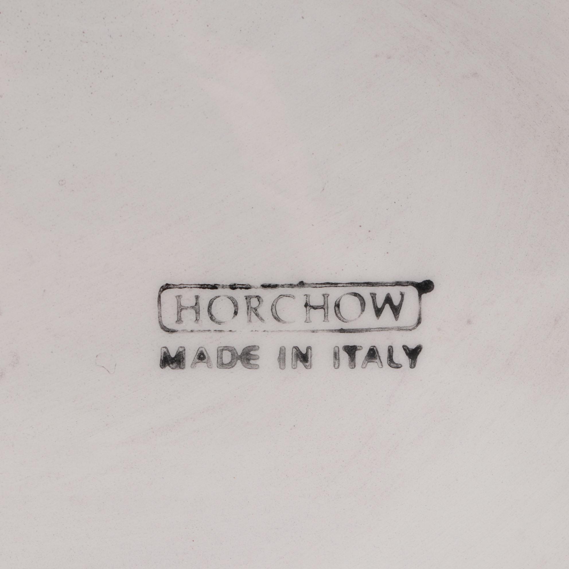 Horchow Collection Italian Hand-Painted Ceramic Head Planters