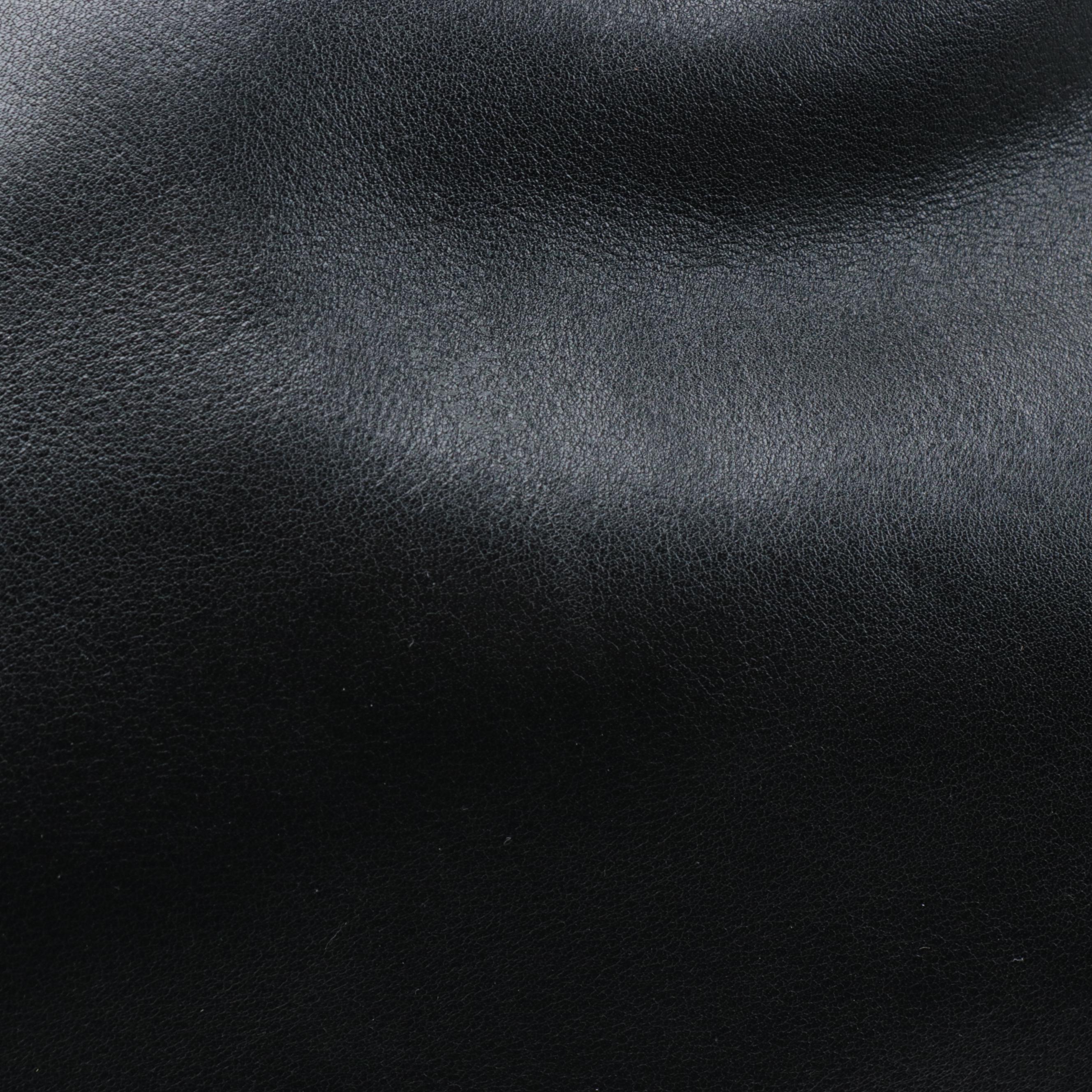 Gucci Bamboo Boston Bag in Black Leather