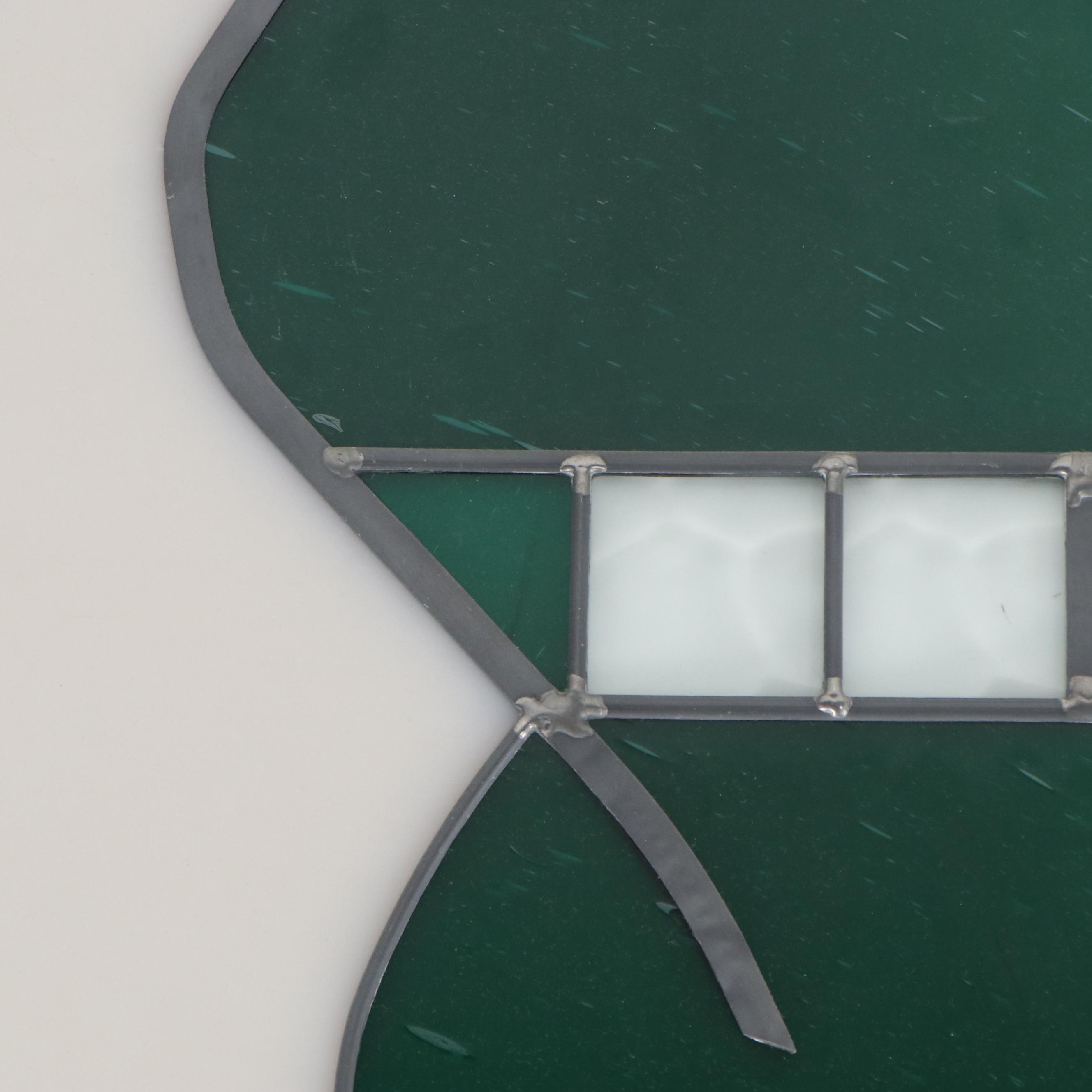 Abstract Leaded Acrylic Stained Glass Panel