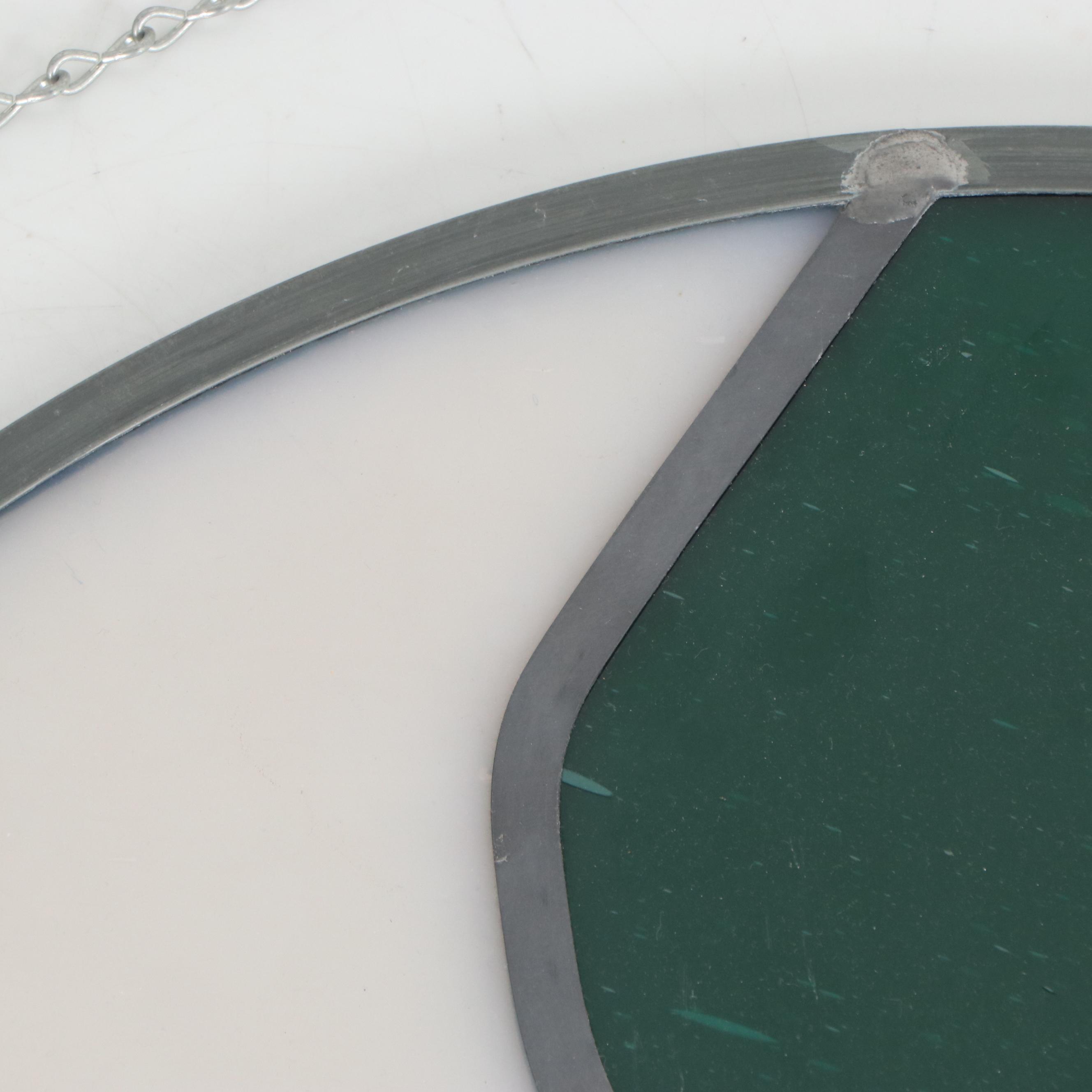 Abstract Leaded Acrylic Stained Glass Panel