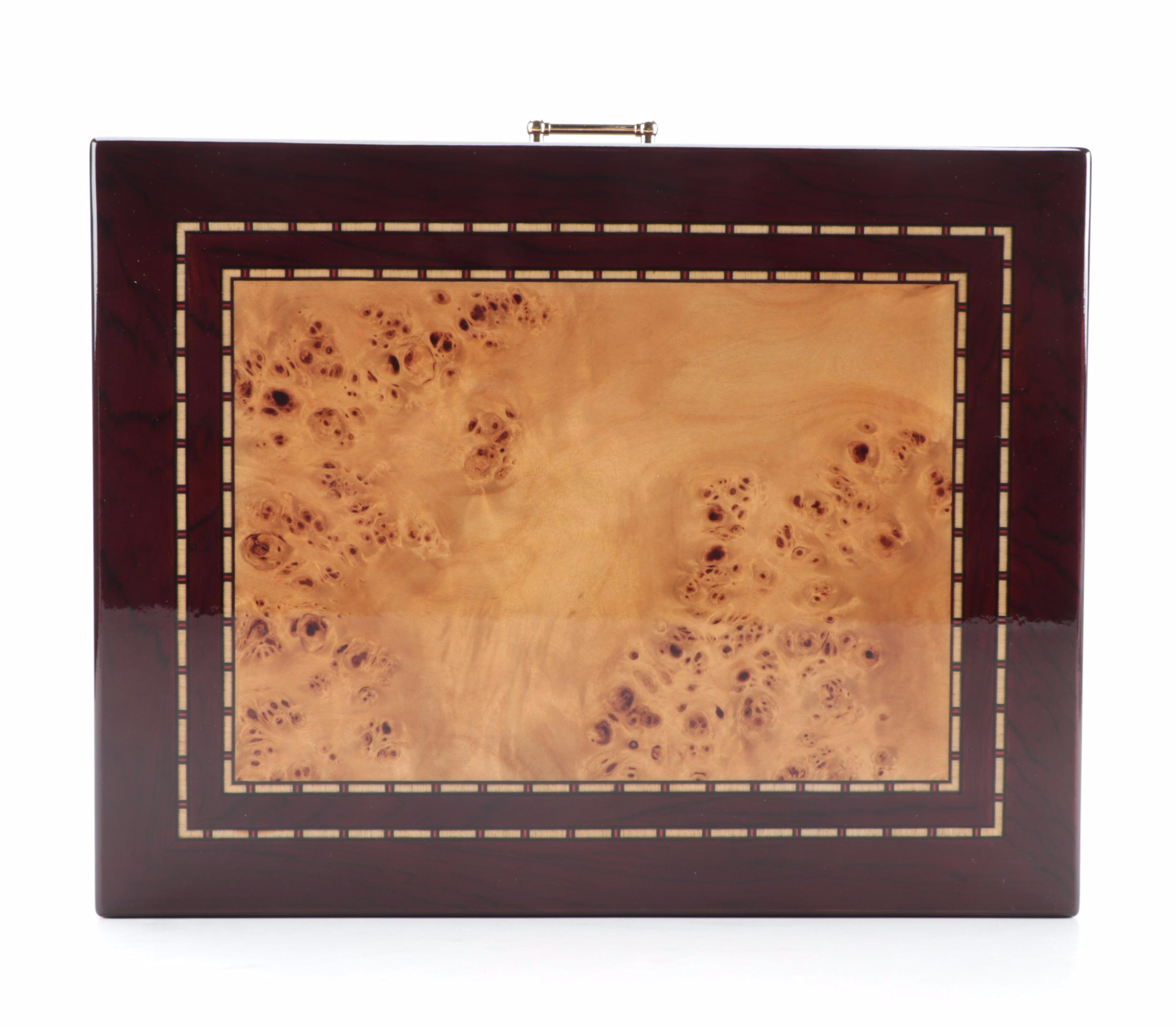 Tizo Designs Inc. Locking Jewelry Box with High Gloss Finish