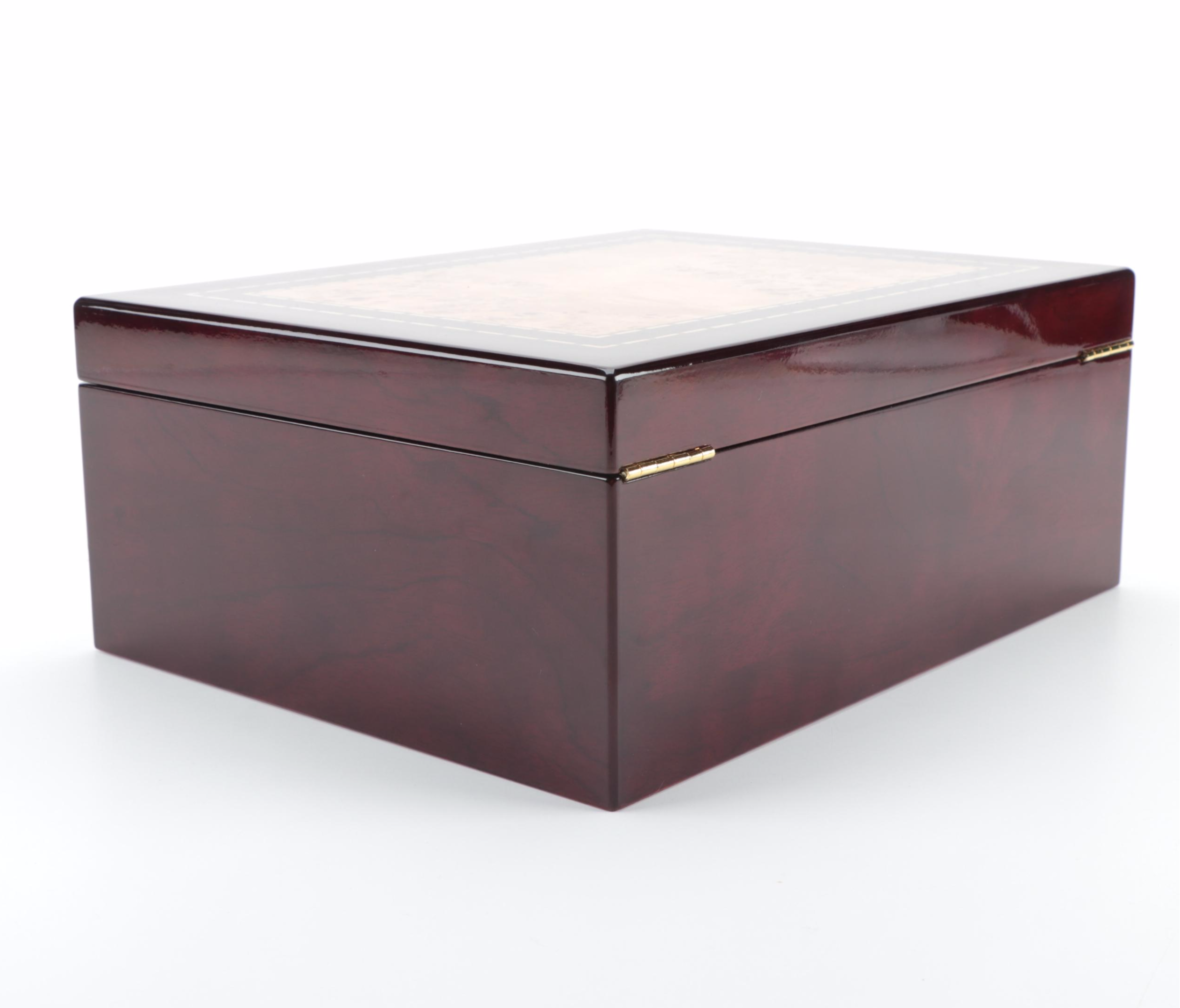 Tizo Designs Inc. Locking Jewelry Box with High Gloss Finish