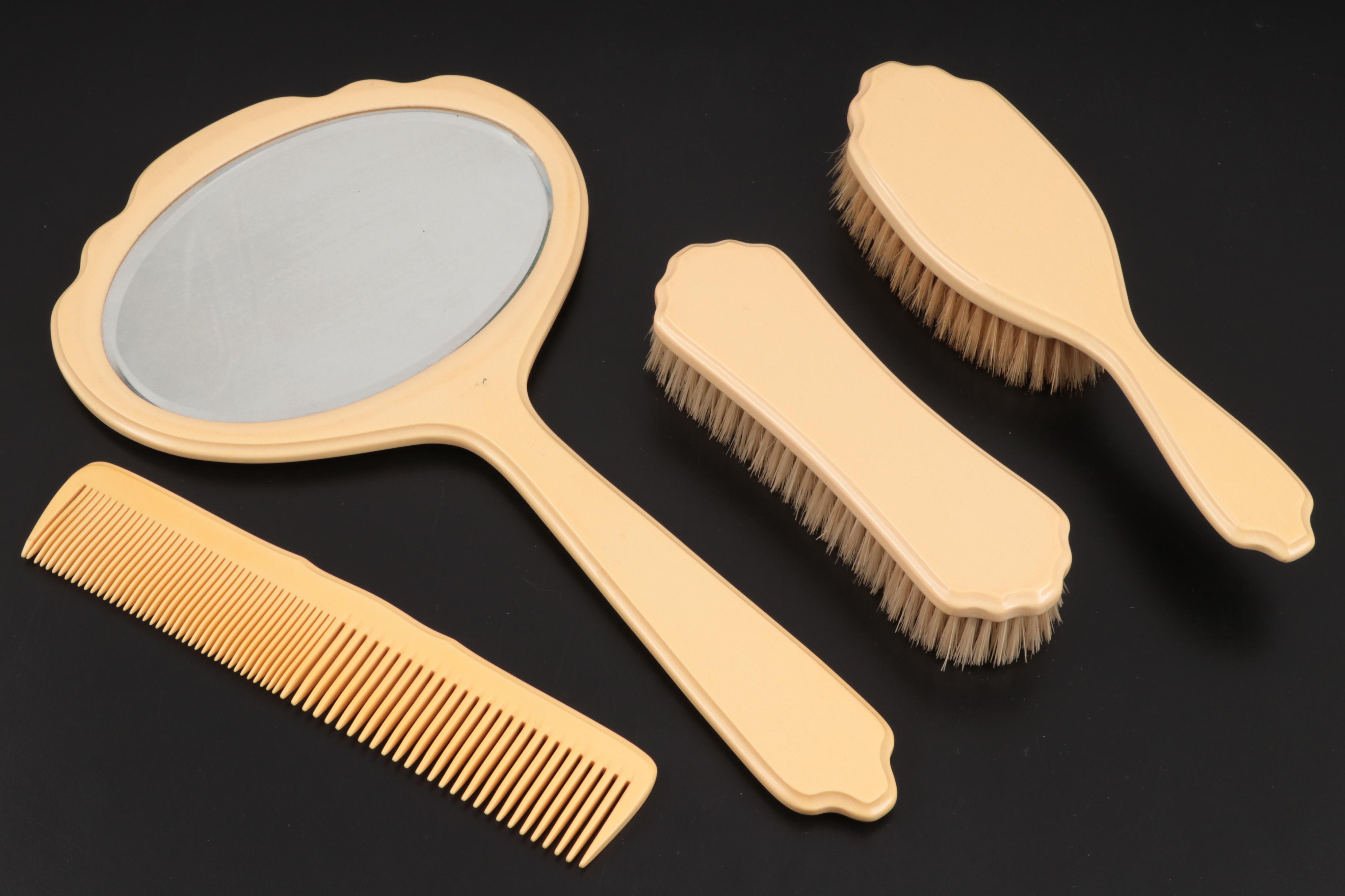 Fairfax "Ivory Fiberloid" and Other Celluloid Vanity Items