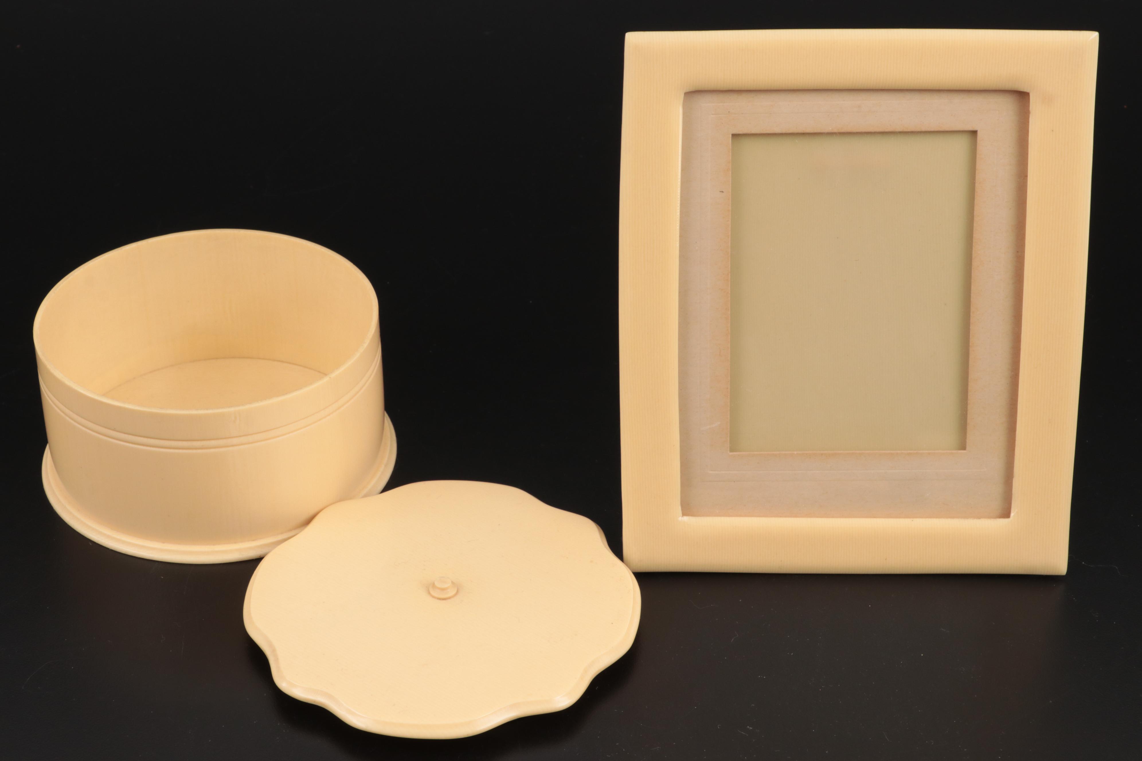 Fairfax "Ivory Fiberloid" and Other Celluloid Vanity Items