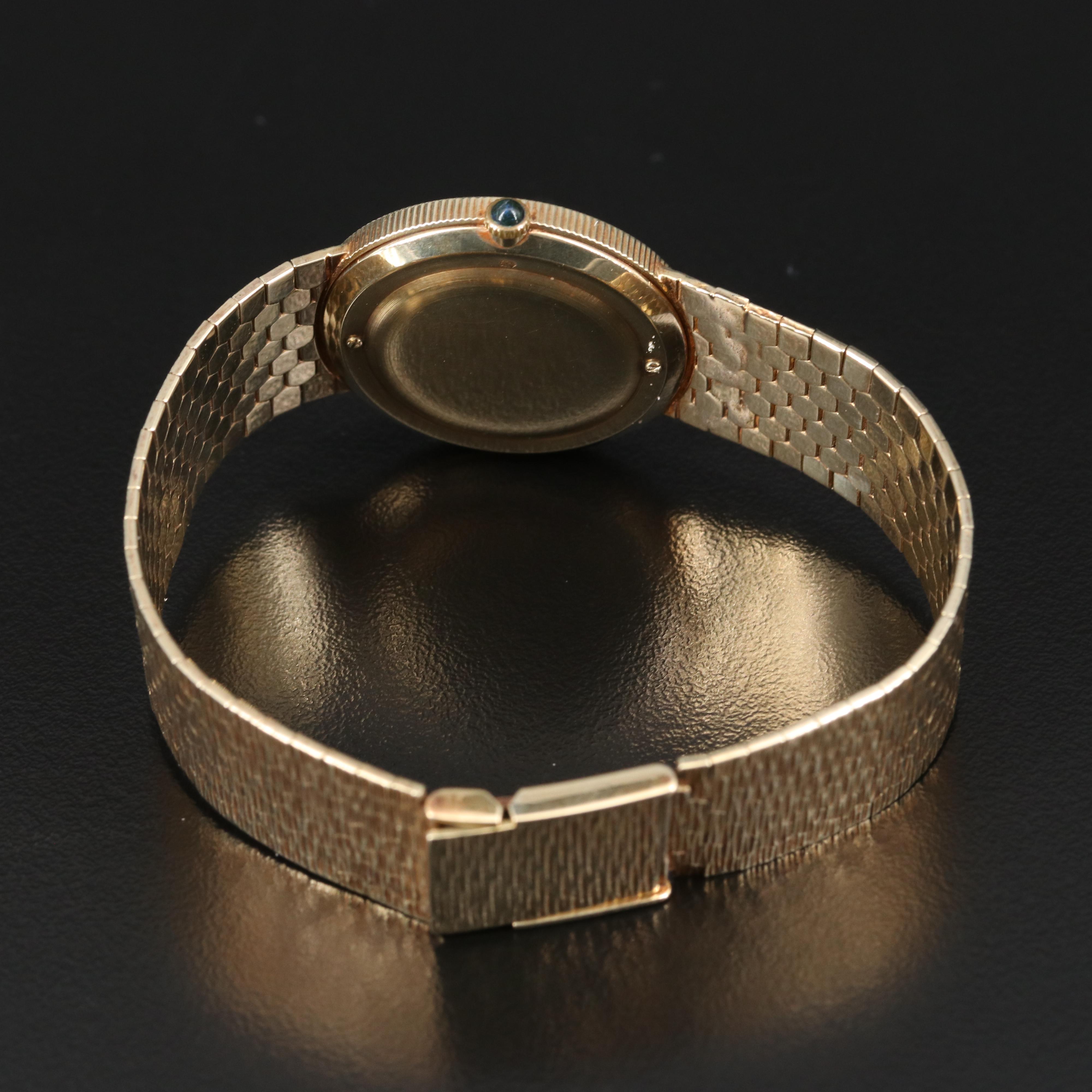 Vintage Lucien Piccard 14K Gold Stem Wind Watch