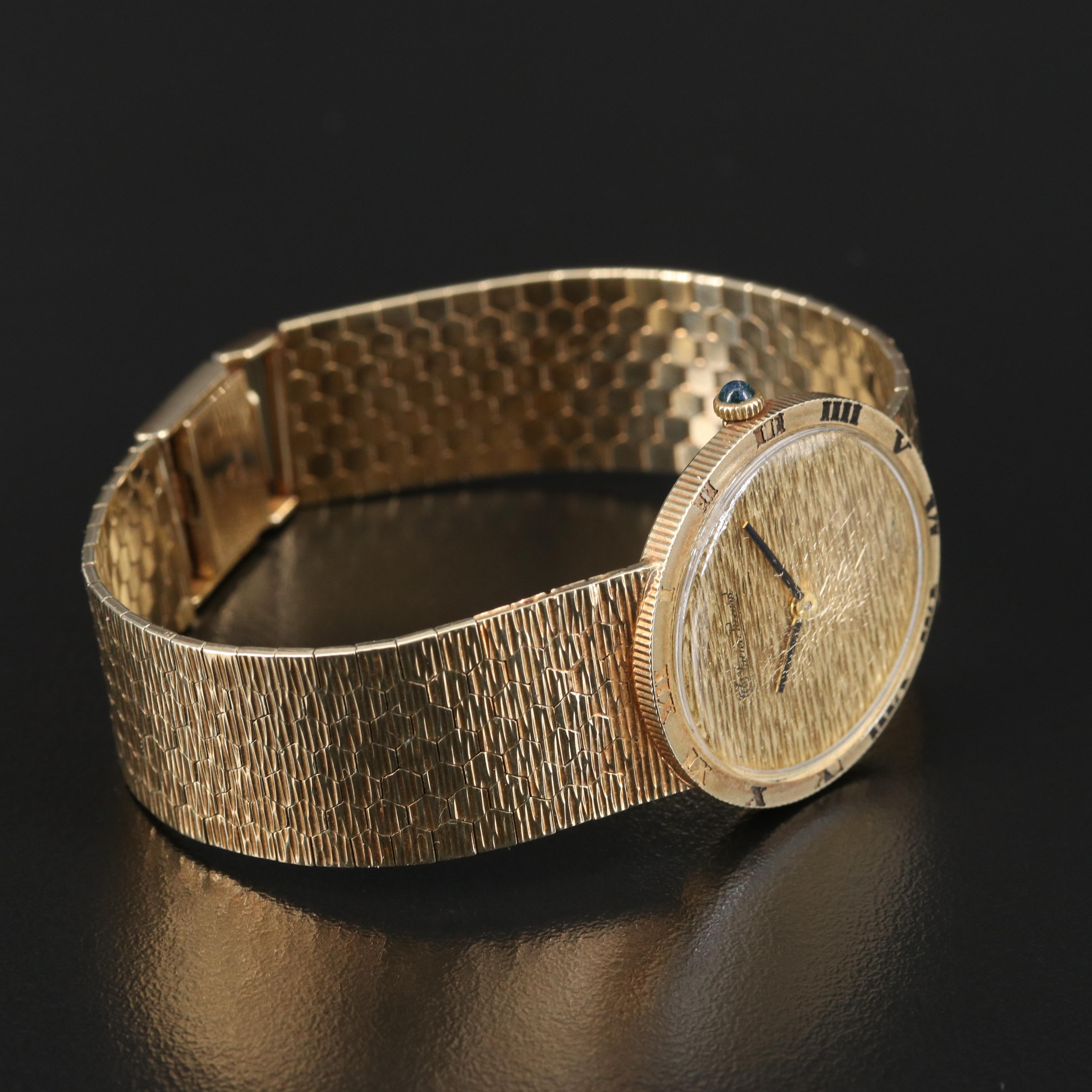 Vintage Lucien Piccard 14K Gold Stem Wind Watch