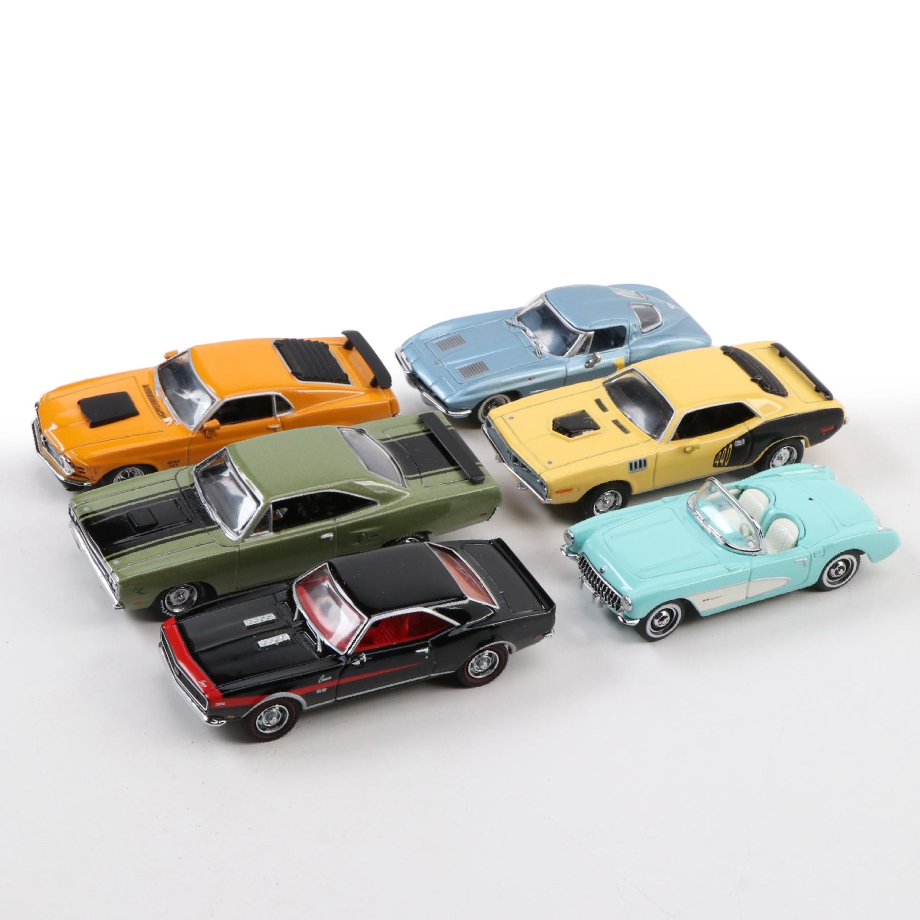 Matchbox Muscle Machines Collection Including Corvette, Roadrunner, Cuda