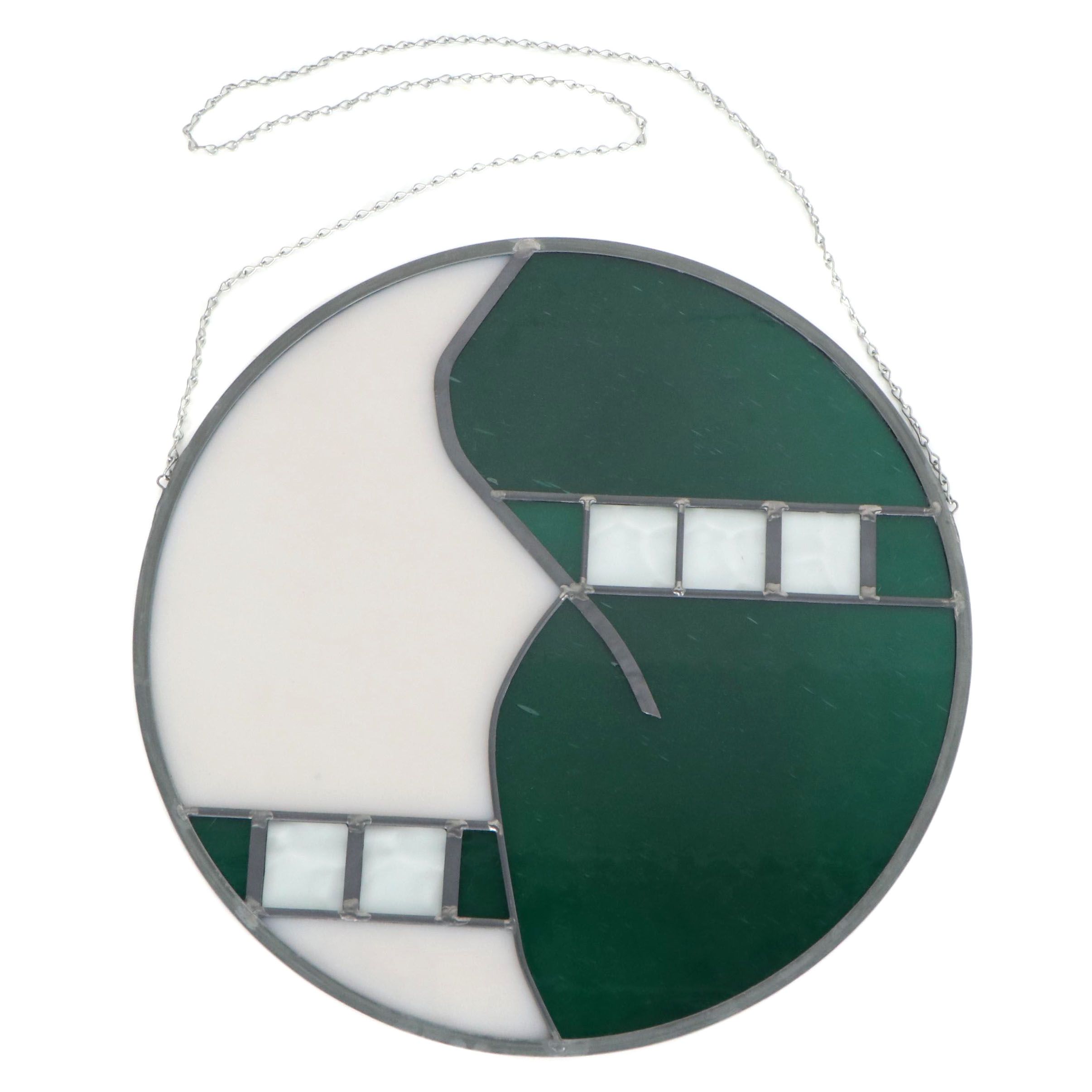 Abstract Leaded Acrylic Stained Glass Panel