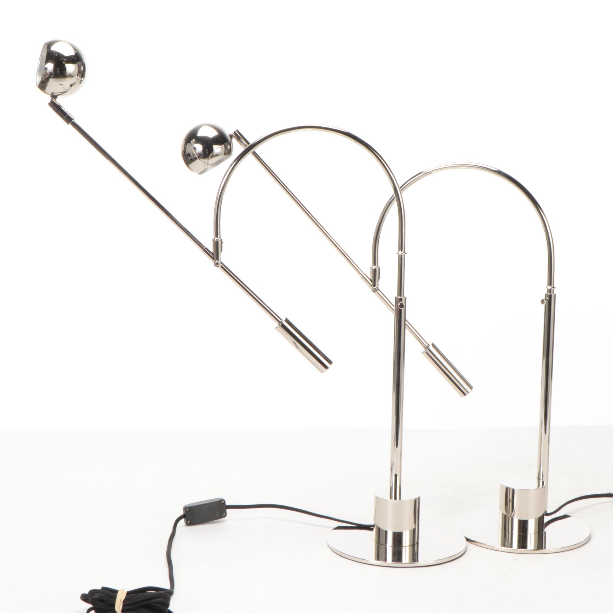 Restoration Hardware "Orbiter II" LED Task Table Lamps