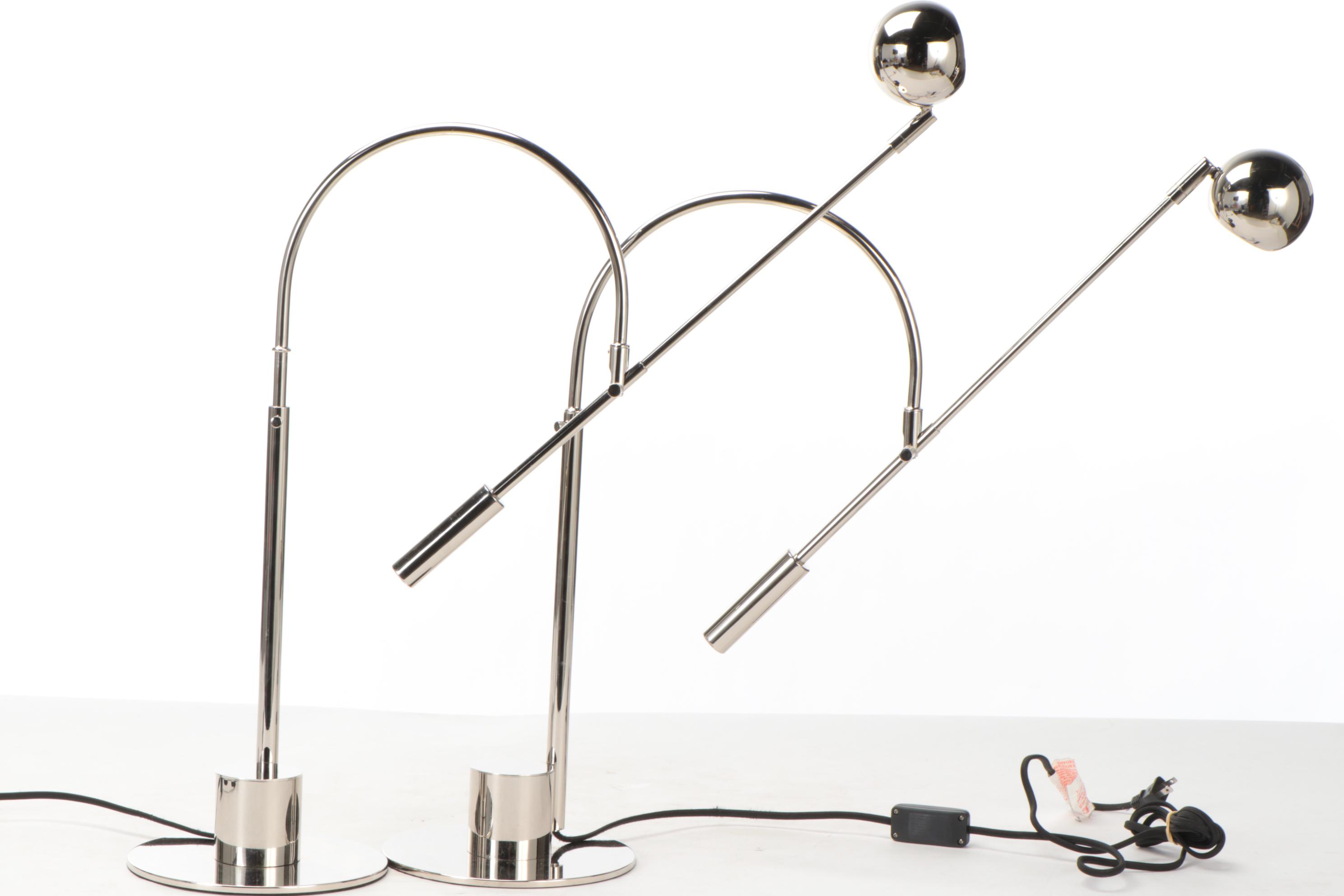 Restoration Hardware "Orbiter II" LED Task Table Lamps