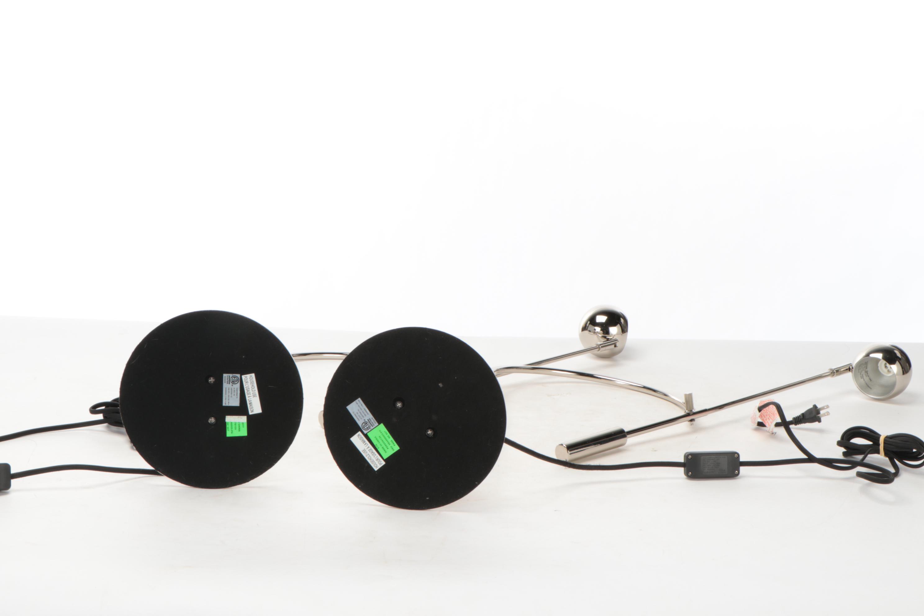 Restoration Hardware "Orbiter II" LED Task Table Lamps