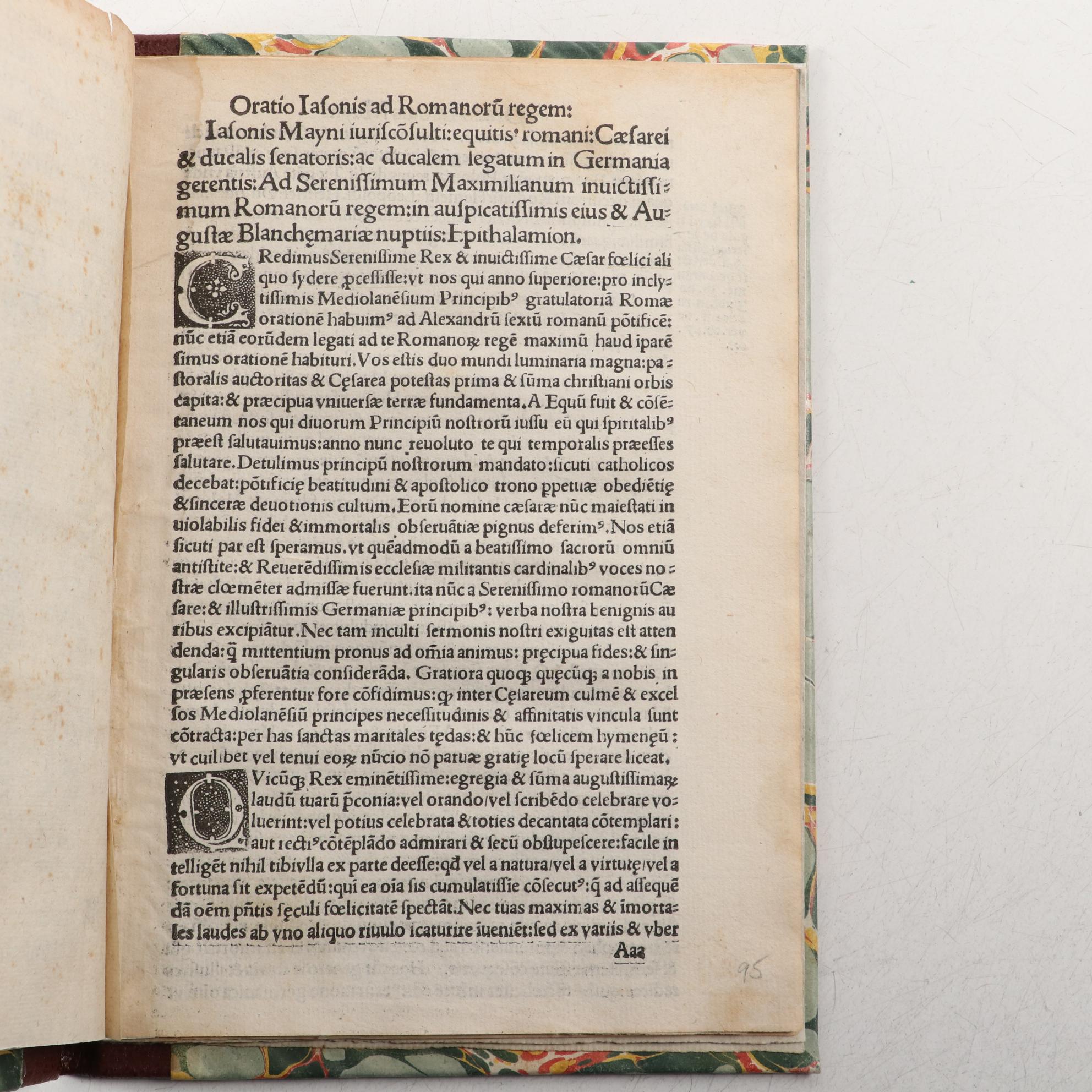 "Ad Romanorum Regem" by Giasone del Maino, 1494