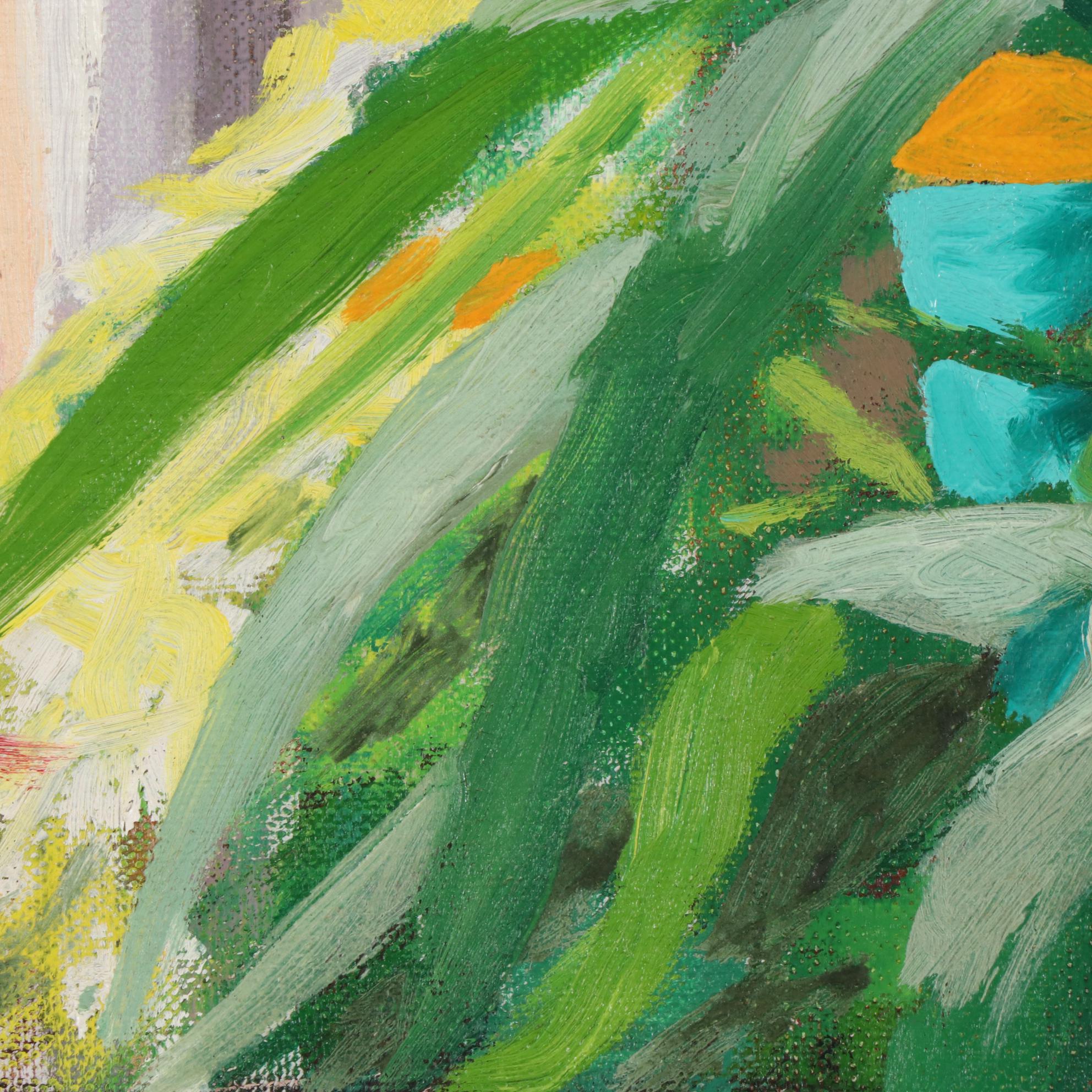 Stephen Hankin Oil Painting "Portrait of Alice at the Whiting Apartment," 1980