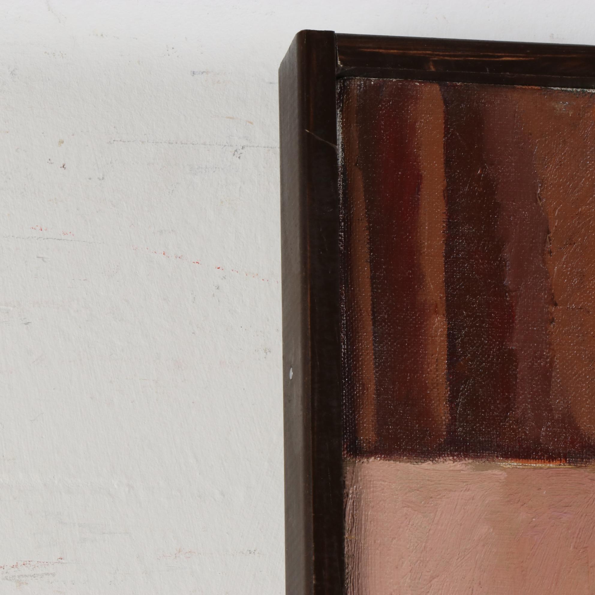 Stephen Hankin Oil Painting "Portrait of Alice at the Whiting Apartment," 1980