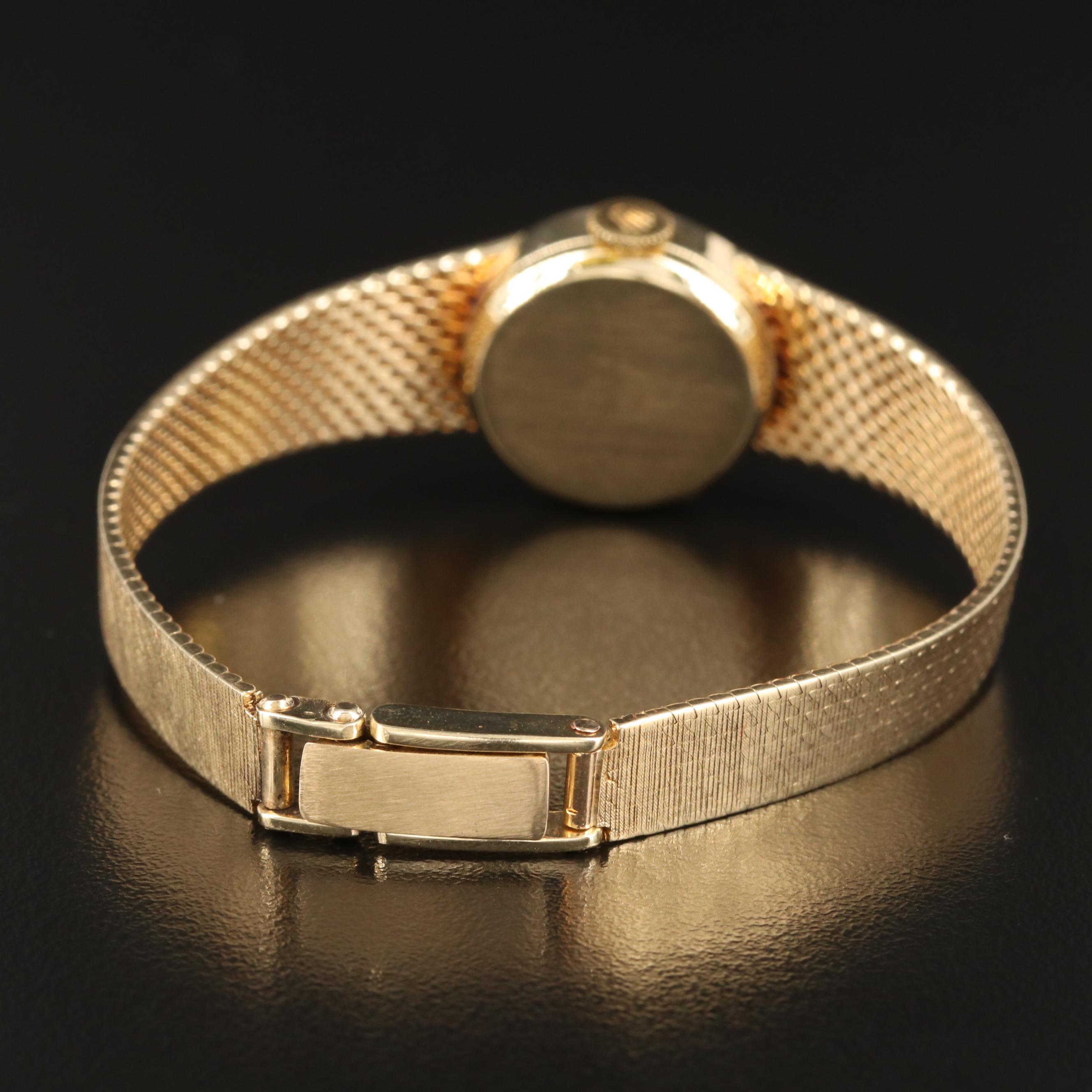 Vintage Rolex Cocktail 14K Yellow Gold Stem Wind Watch