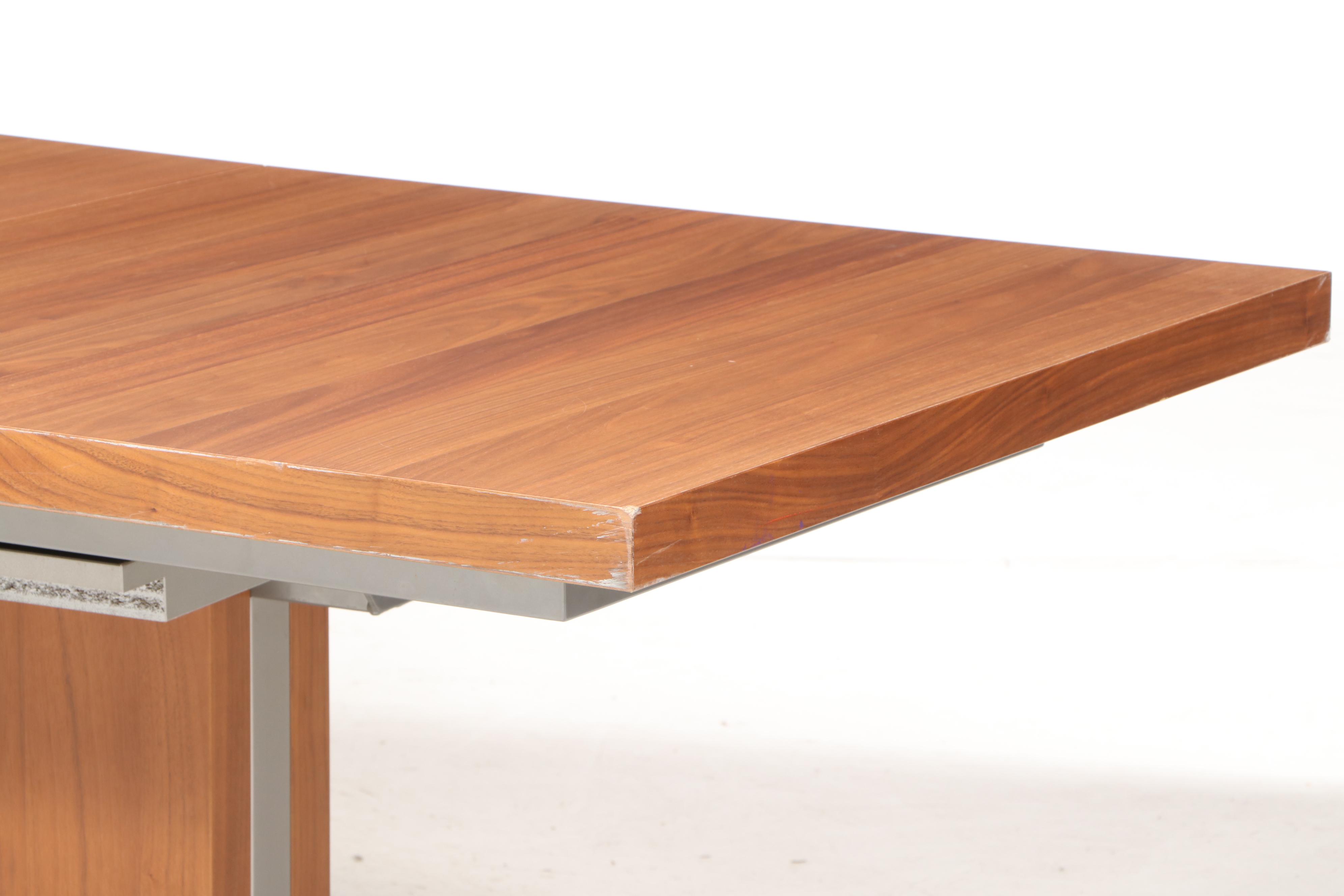 BoConcept "Occa" Danish Modern Teak Veneer and Laminate Expandable Dining Table