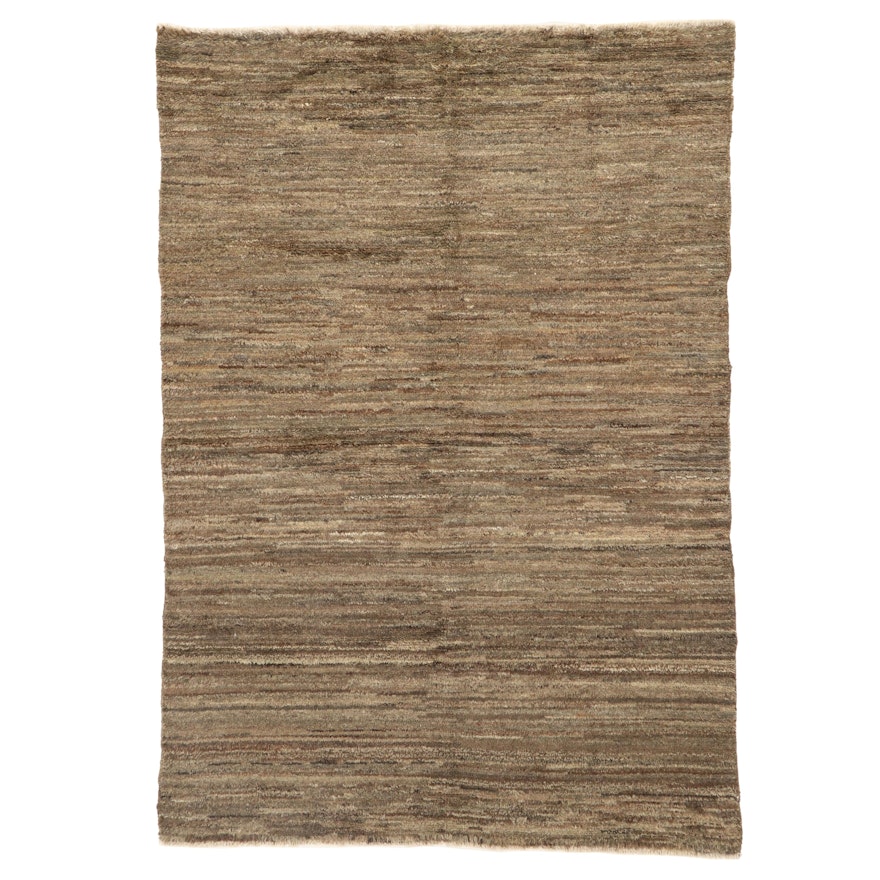 5'7 x 8' Hand-Knotted Afghan Gabbeh Area Rug