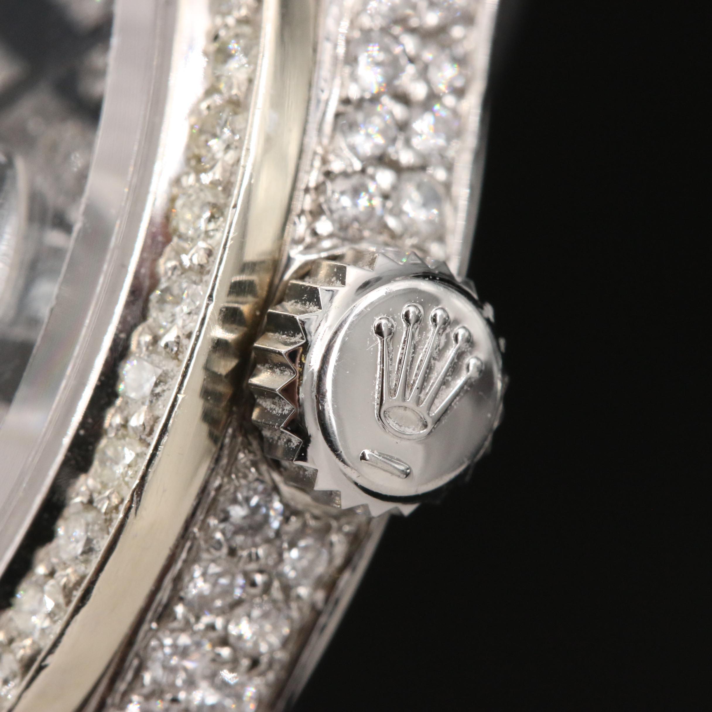 1989 Rolex Datejust 3.65 CTW Diamond Watch with Zebra Dial