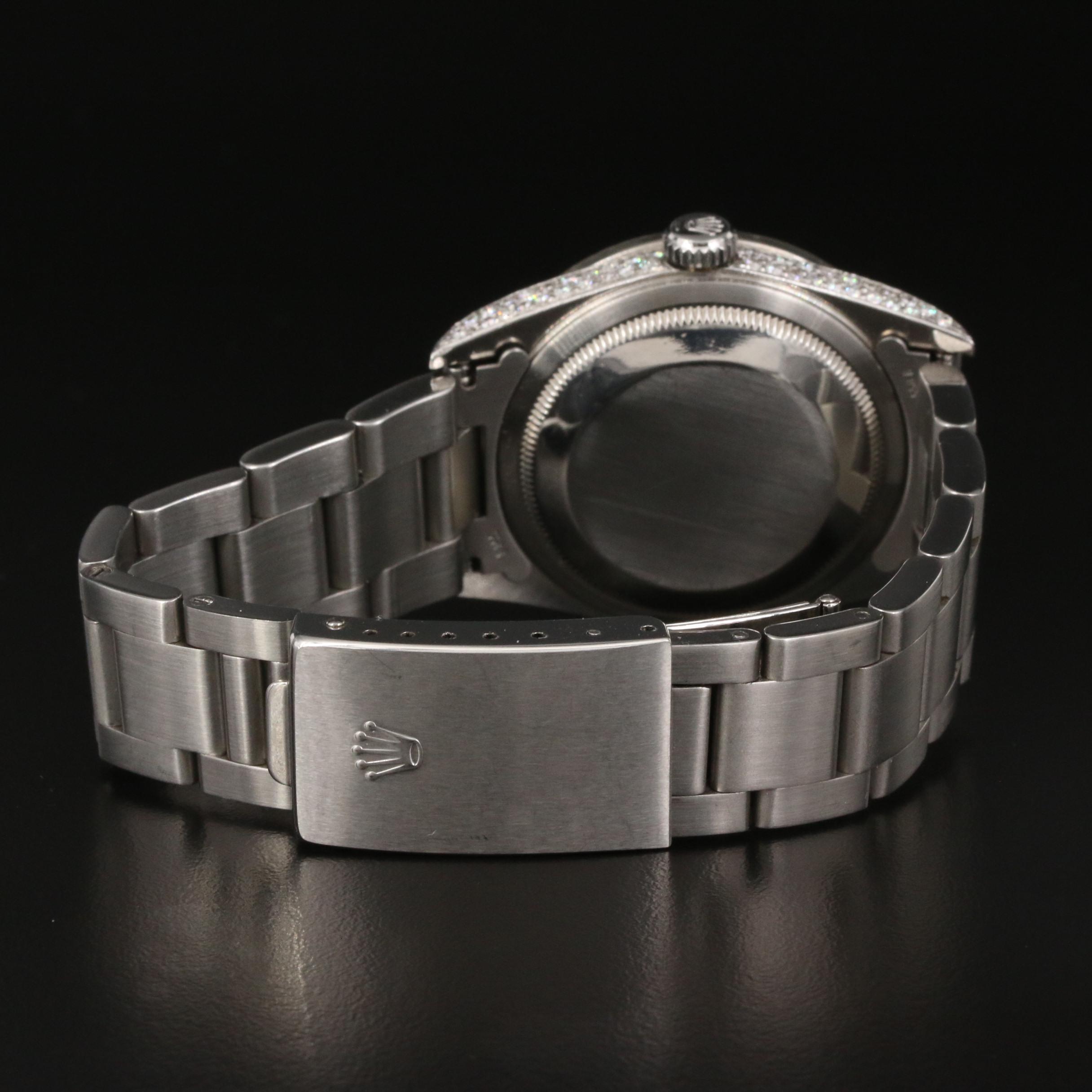 1989 Rolex Datejust 3.65 CTW Diamond Watch with Zebra Dial