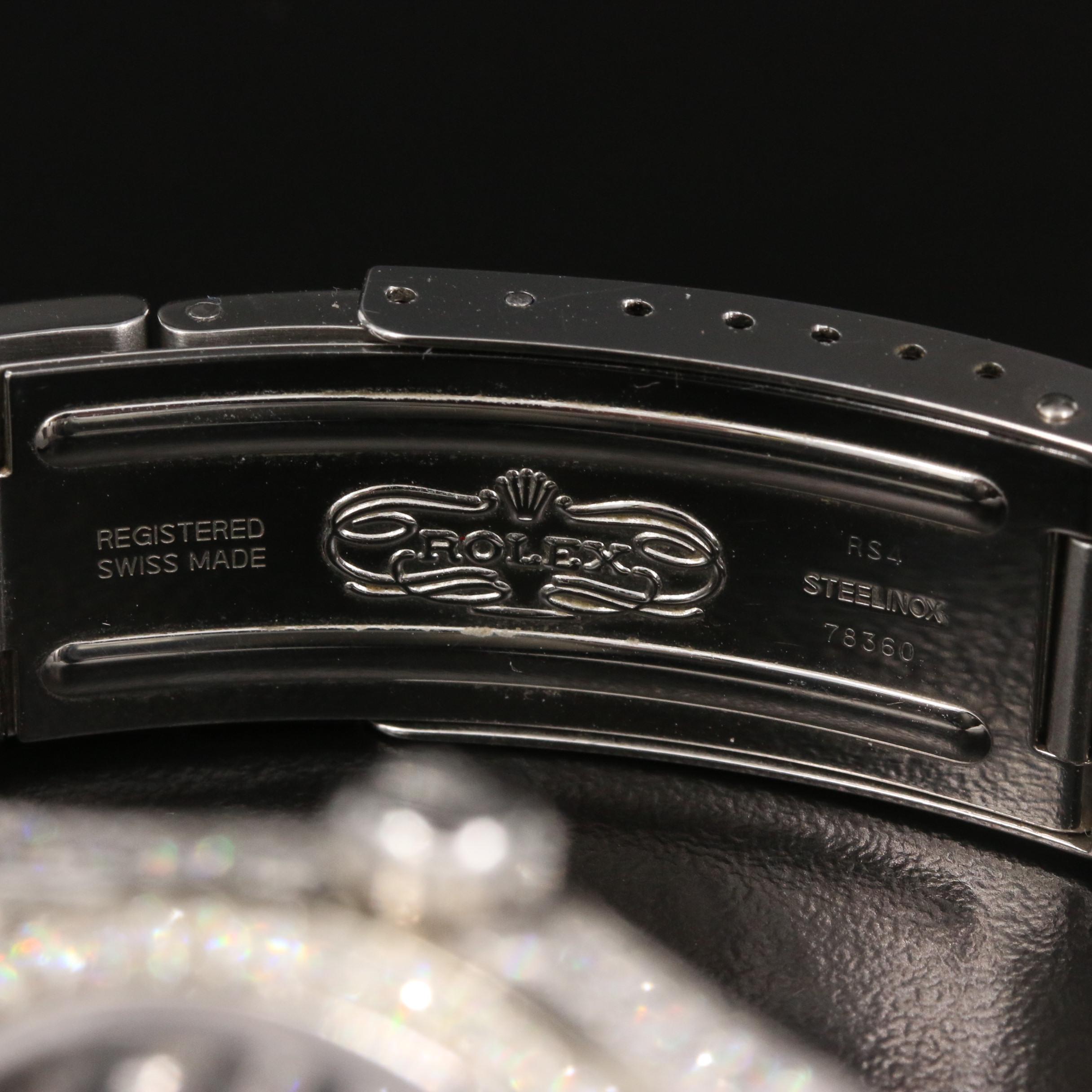 1989 Rolex Datejust 3.65 CTW Diamond Watch with Zebra Dial