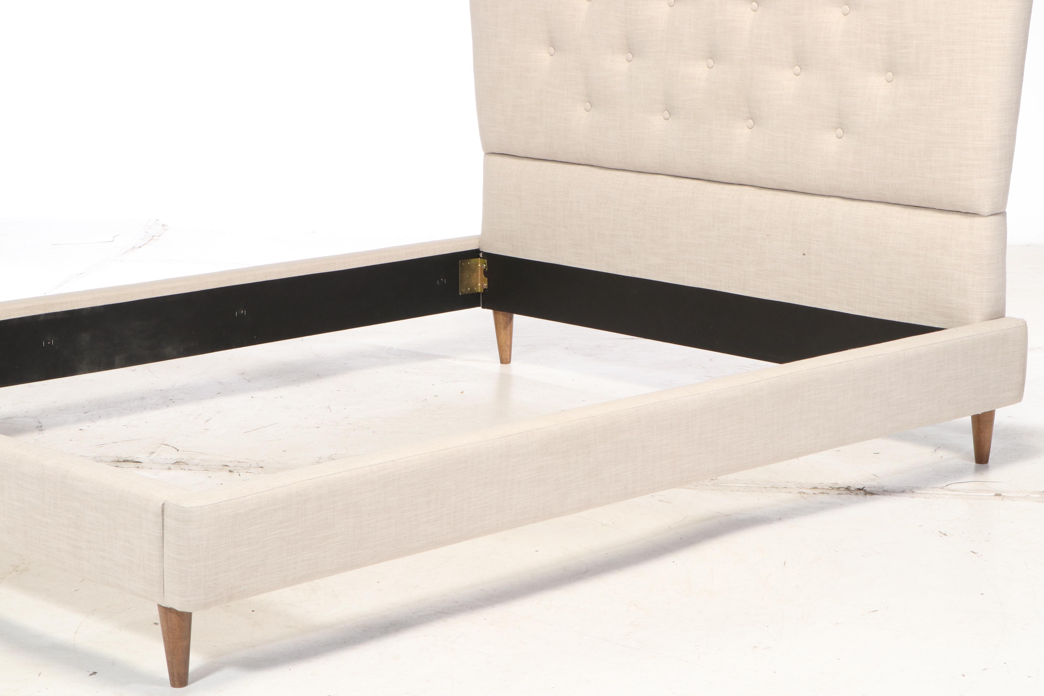 Contemporary Upholstered Queen Sized Bed Frame