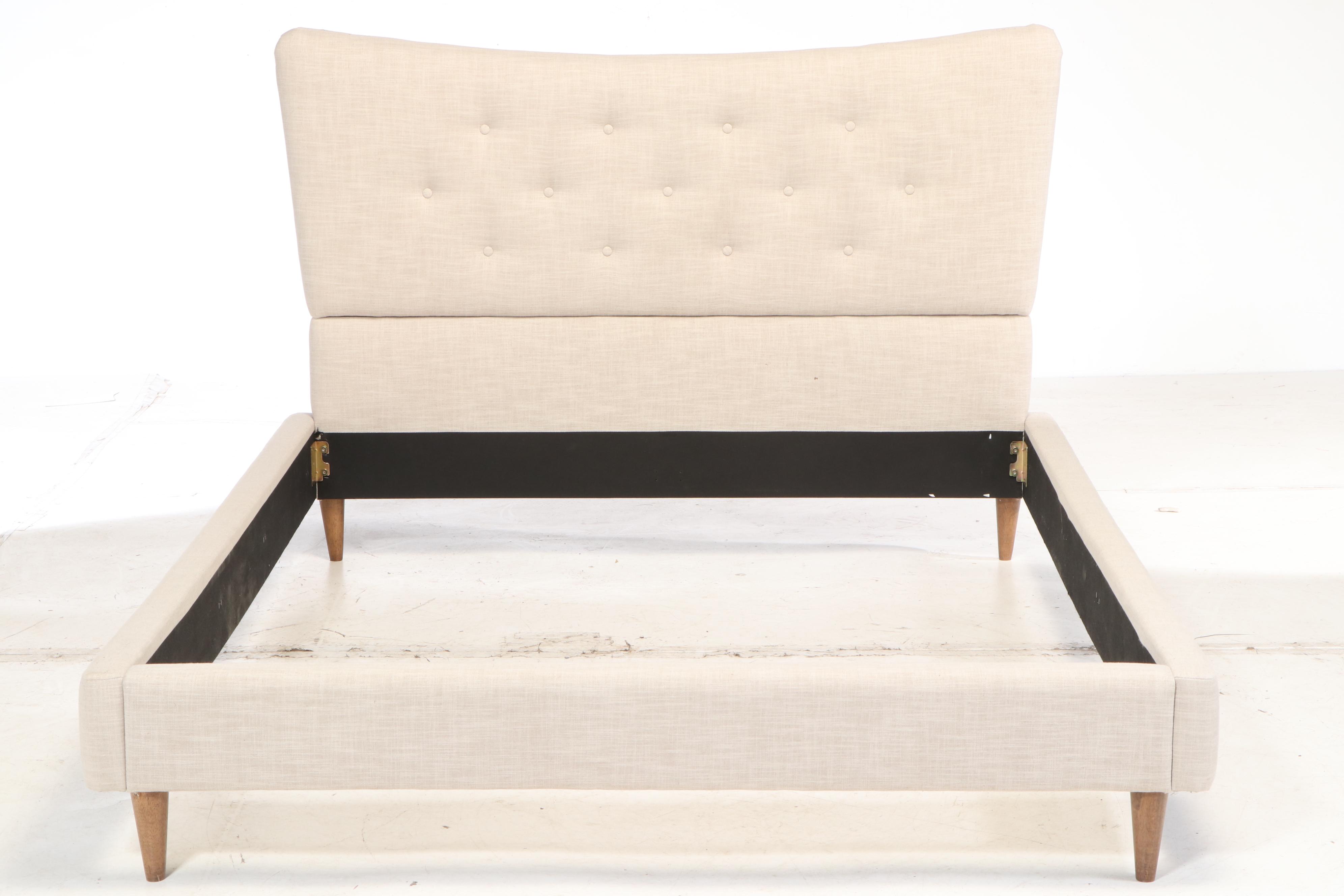 Contemporary Upholstered Queen Sized Bed Frame