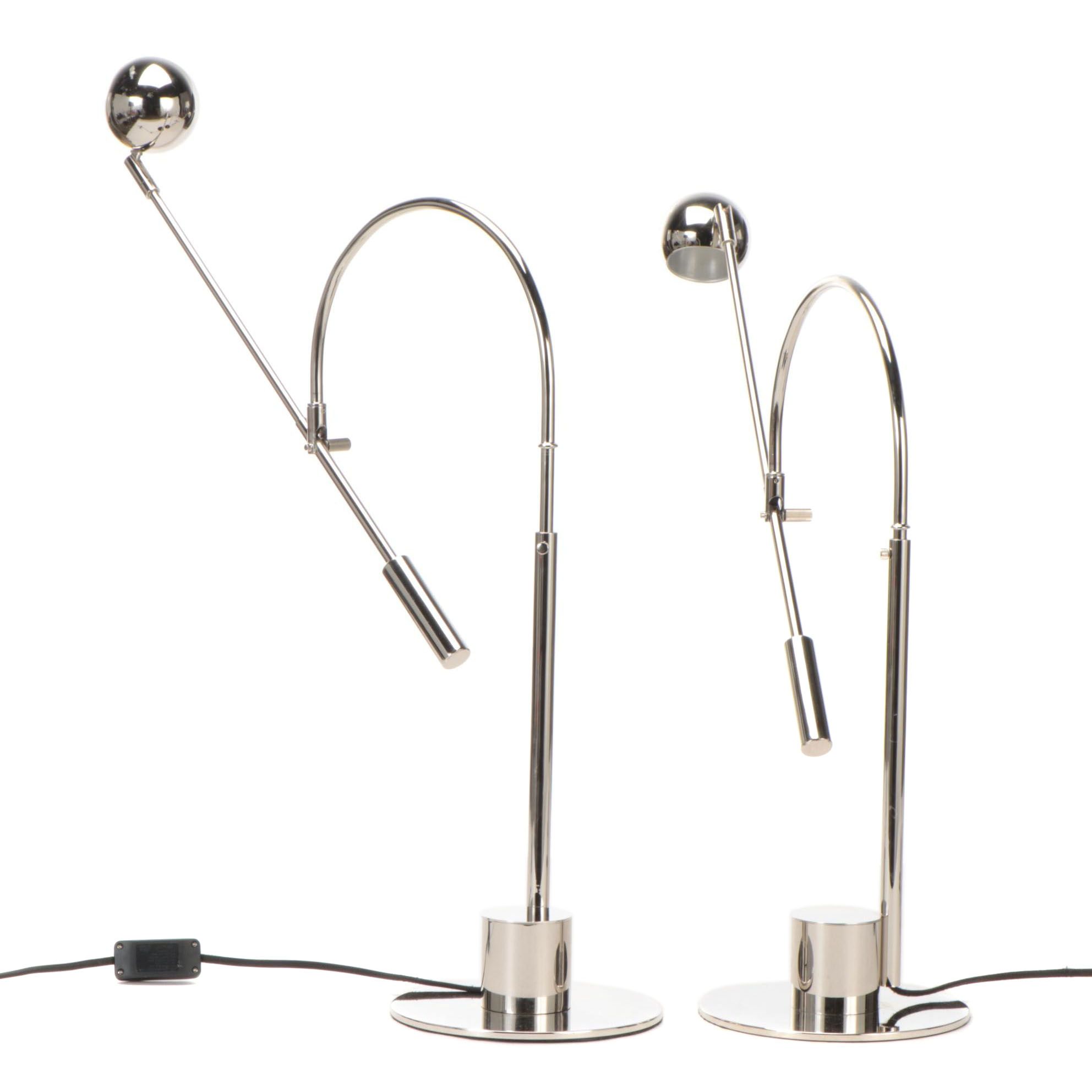 Restoration Hardware "Orbiter II" LED Task Table Lamps