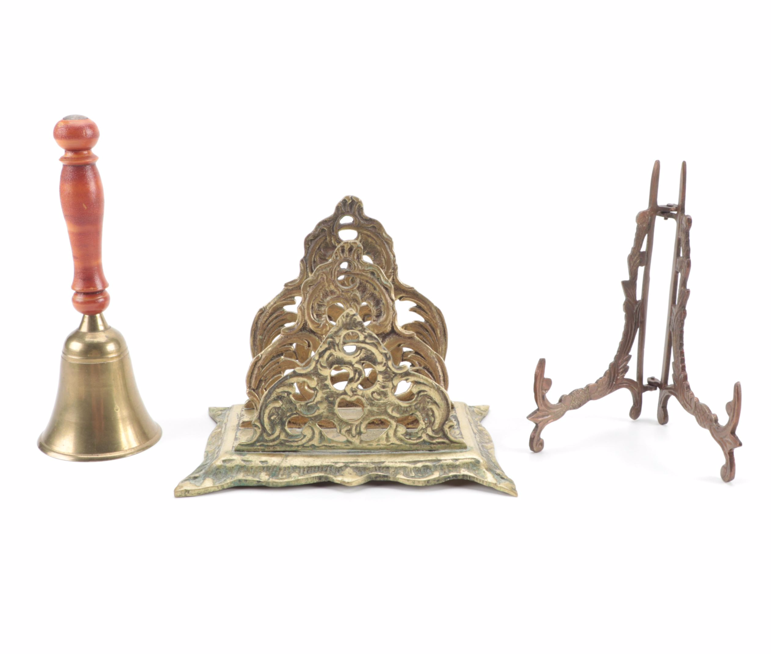 Floating Shelf with Drawers, Zodiac Hourglass, and Other Office Accessories