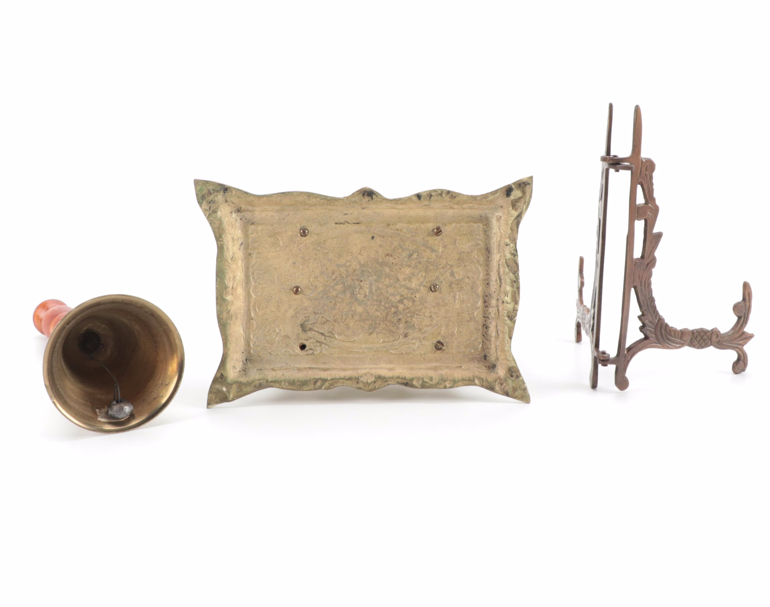 Floating Shelf with Drawers, Zodiac Hourglass, and Other Office Accessories