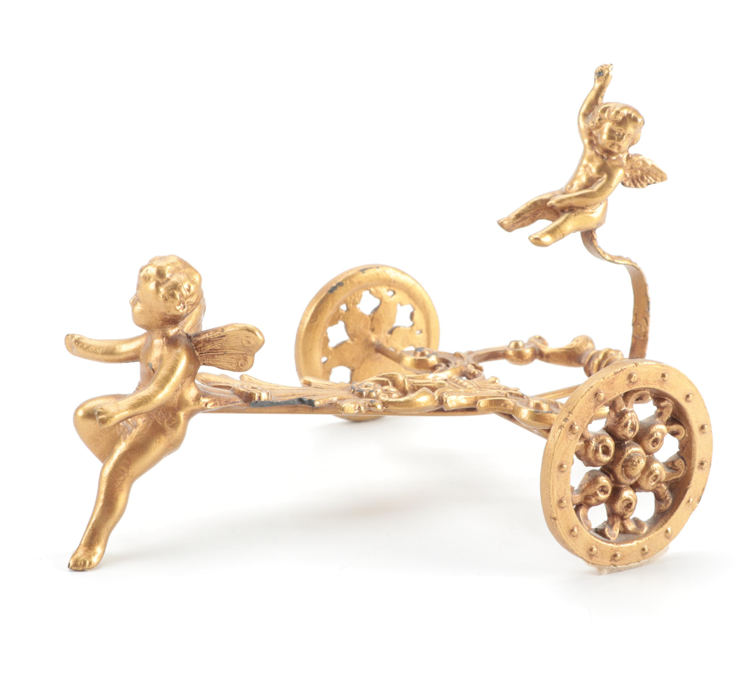 Floating Shelf with Drawers, Zodiac Hourglass, and Other Office Accessories