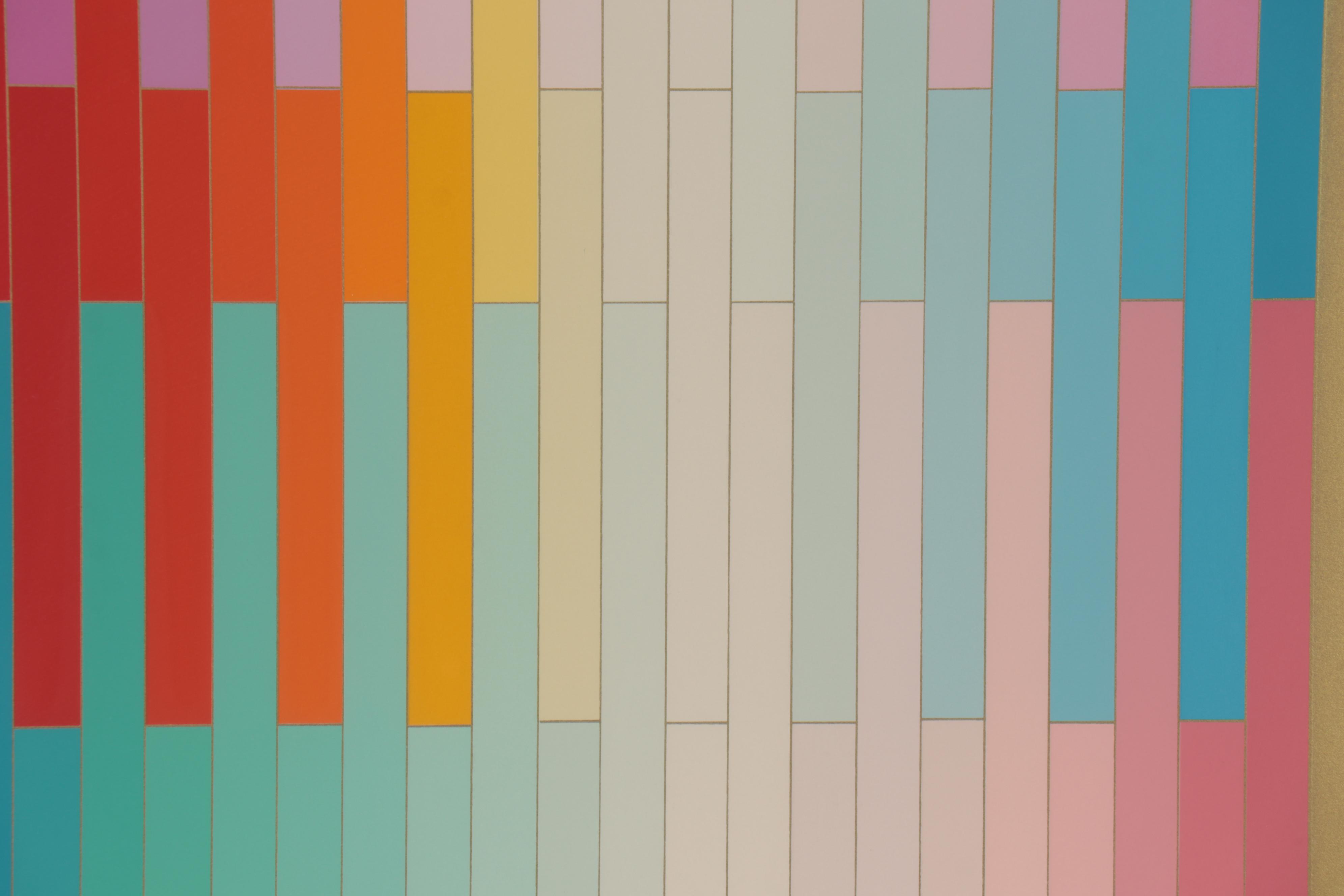 Yaacov Agam Abstract Serigraph "Magic Rainbow"