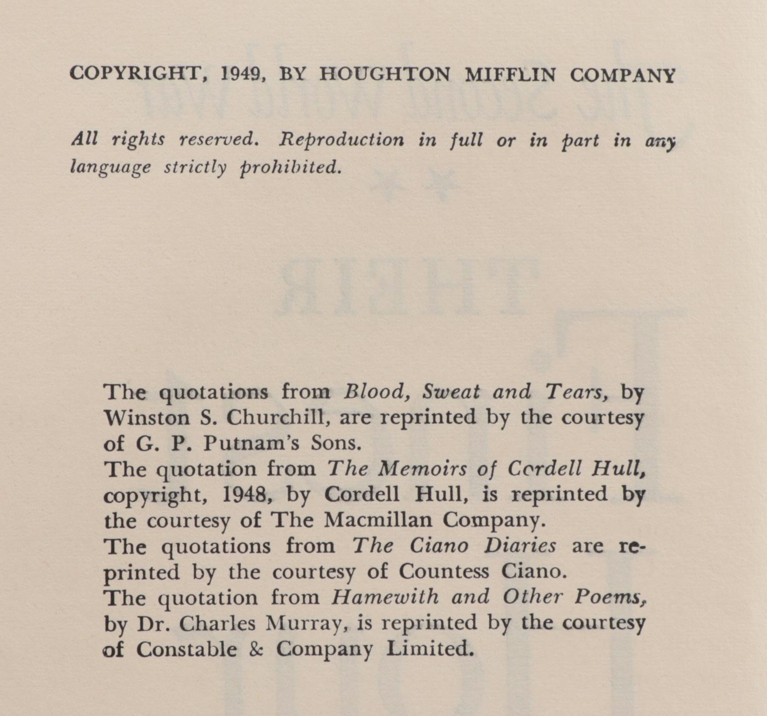 Complete "The Second World War" Six-Volume Set by Winston Churchill