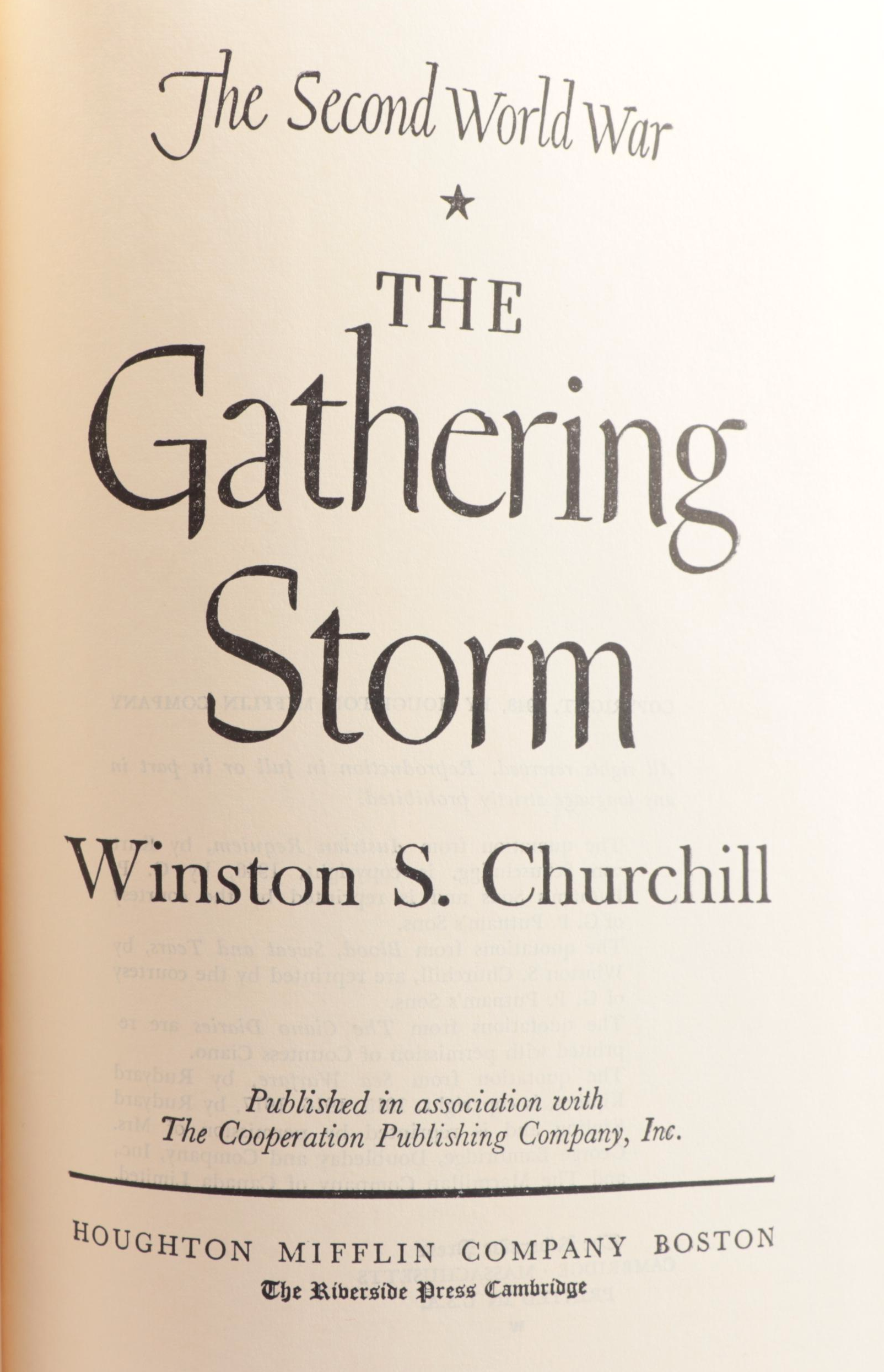 Complete "The Second World War" Six-Volume Set by Winston Churchill