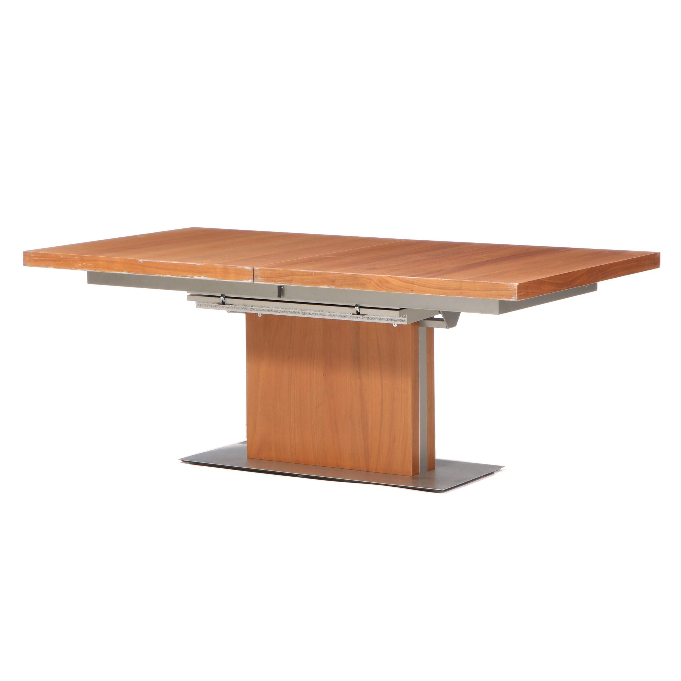 BoConcept "Occa" Danish Modern Teak Veneer and Laminate Expandable Dining Table