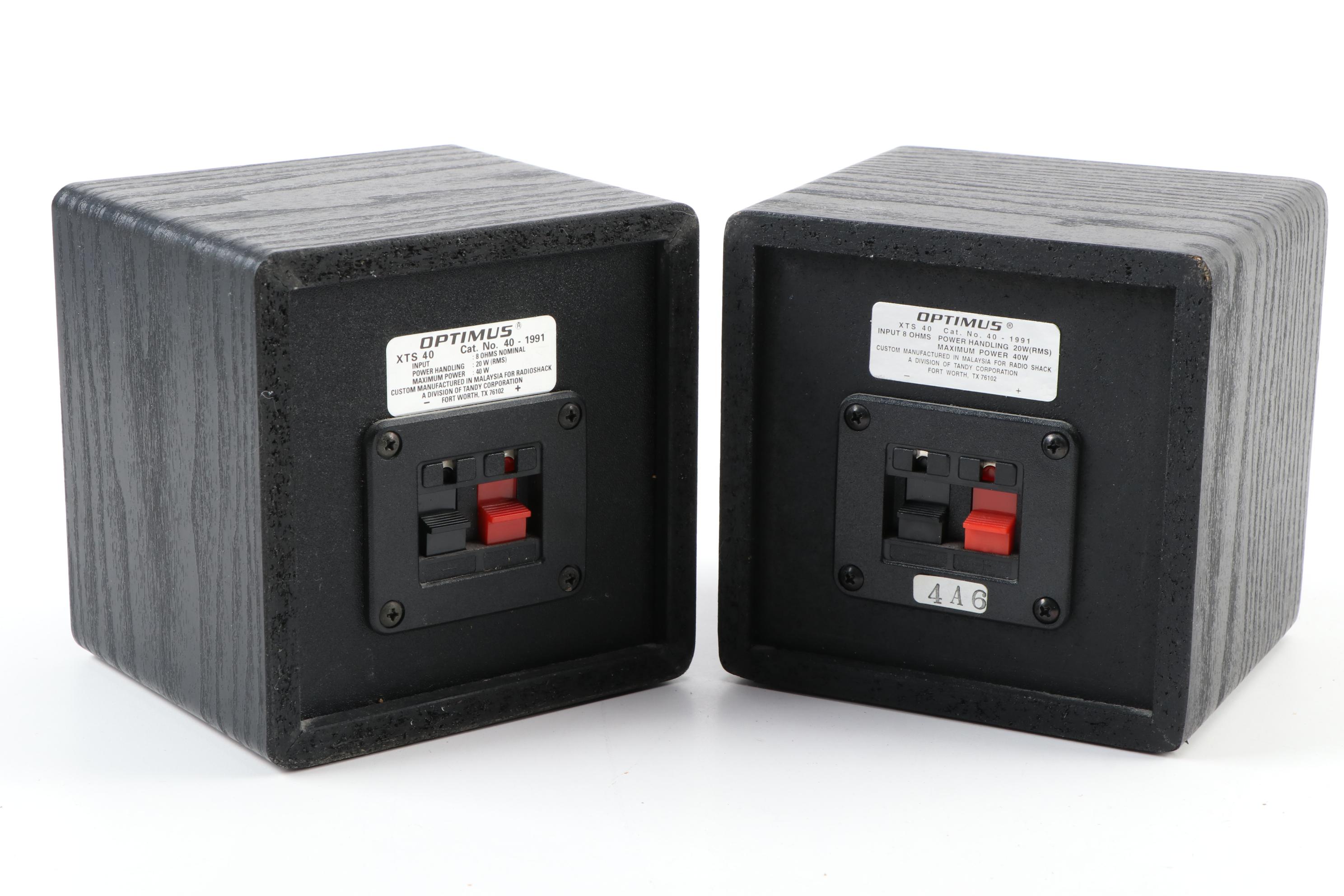 Optimus XTS 40 and Teac Model No. LS-600 3-Way Speaker System