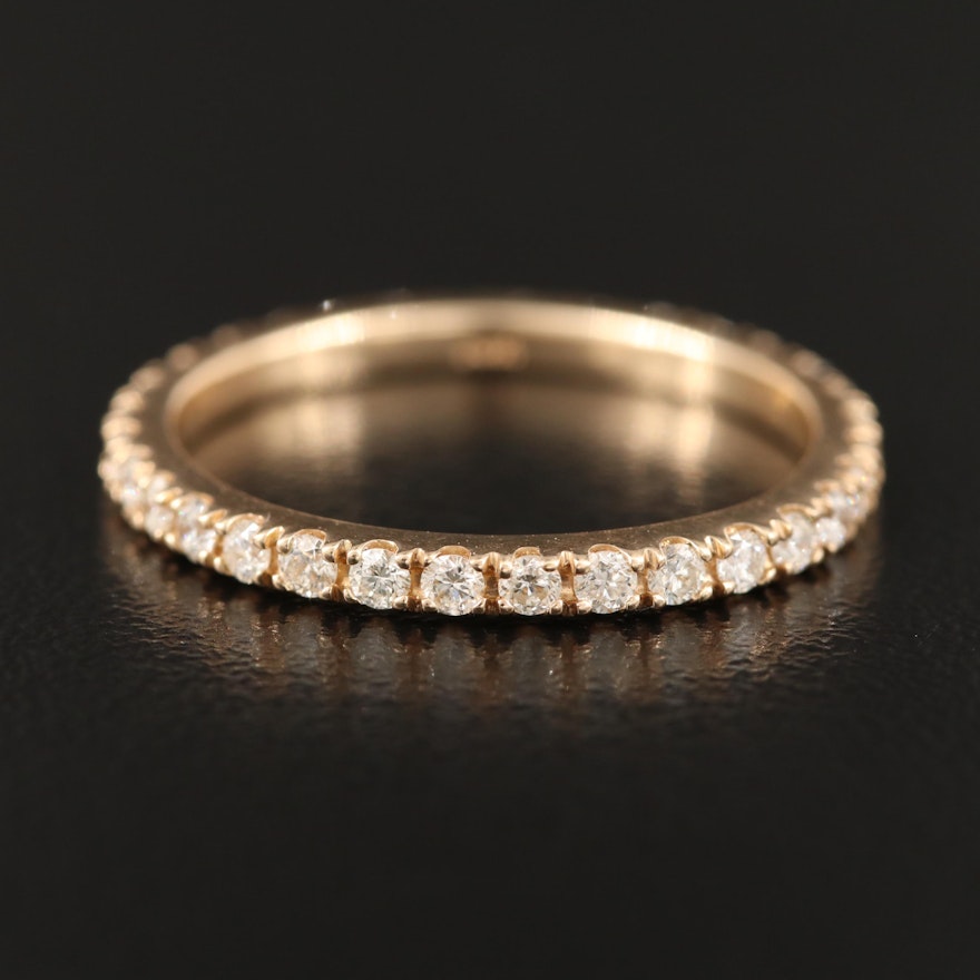 14K Diamond Eternity Band