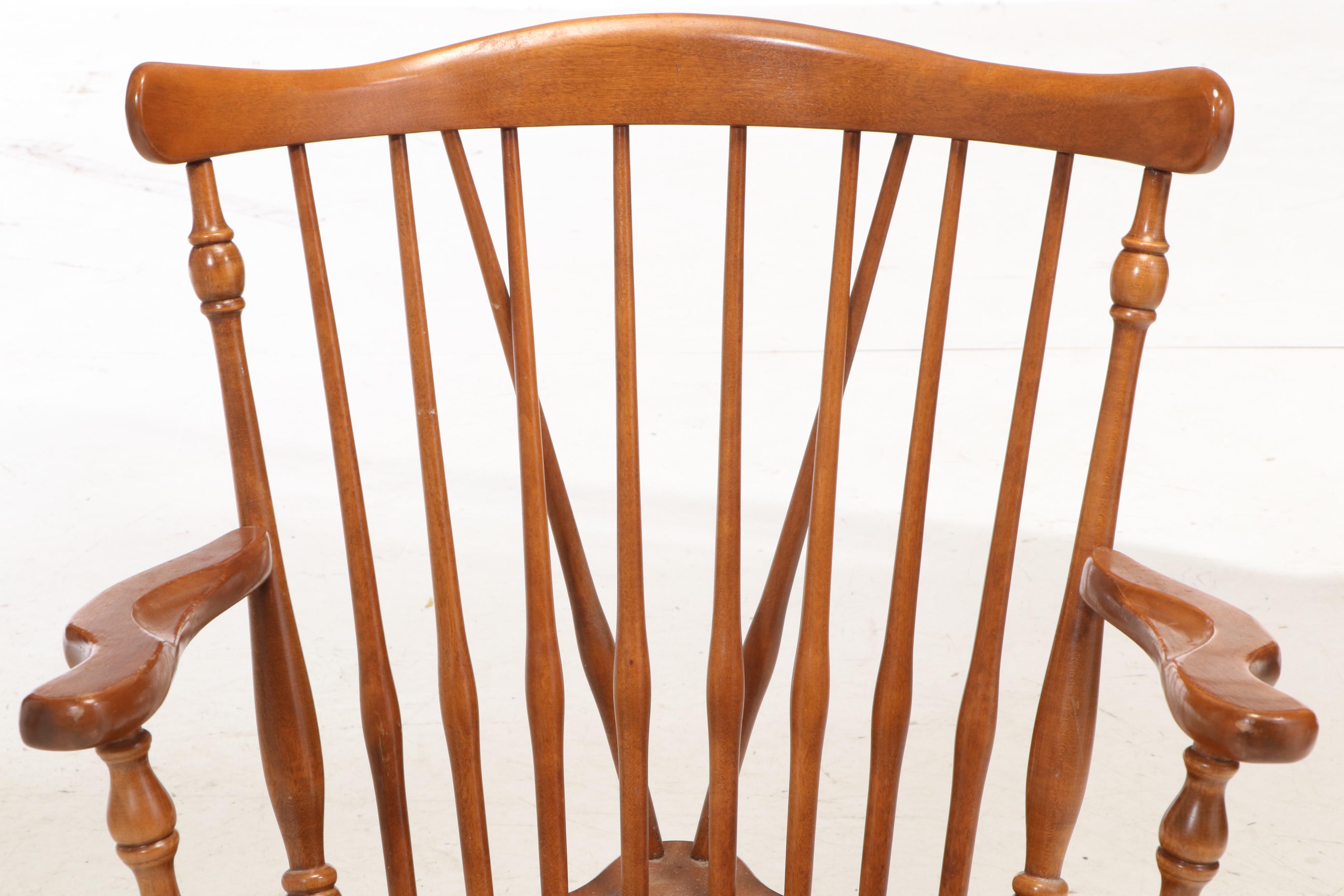 Seven-Piece Ethan Allen Maple Dining Set, Late 20th Century