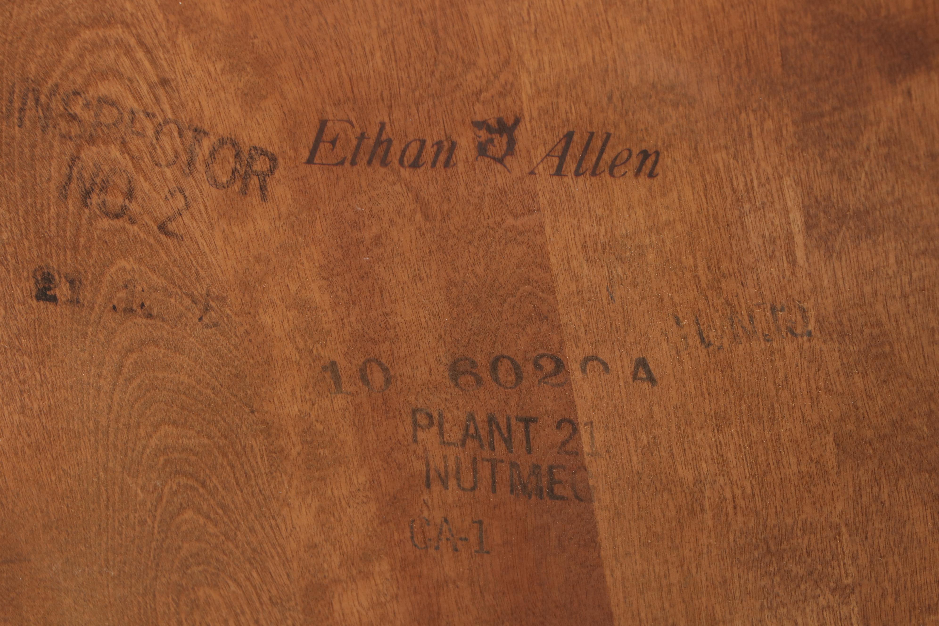 Seven-Piece Ethan Allen Maple Dining Set, Late 20th Century