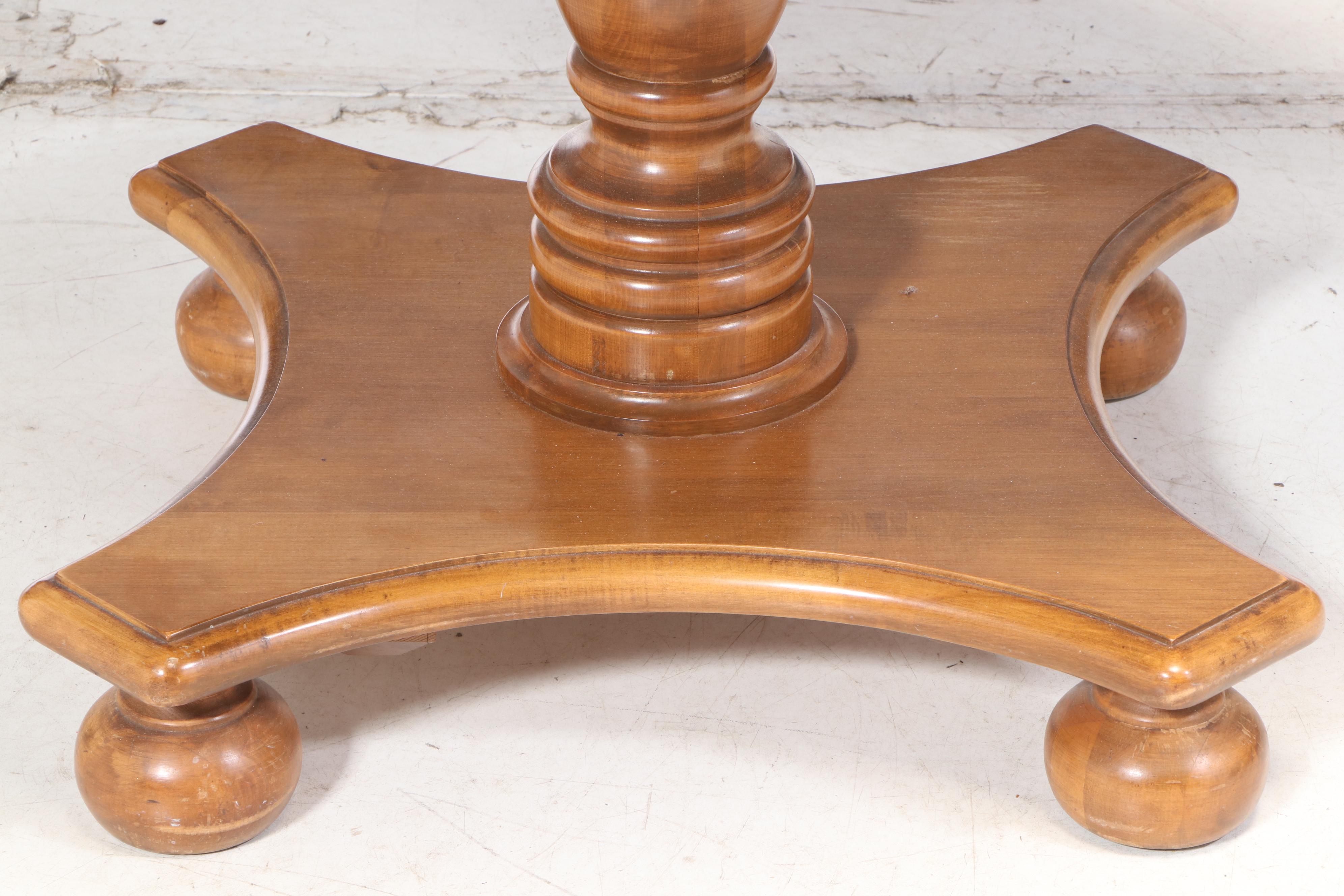 Seven-Piece Ethan Allen Maple Dining Set, Late 20th Century