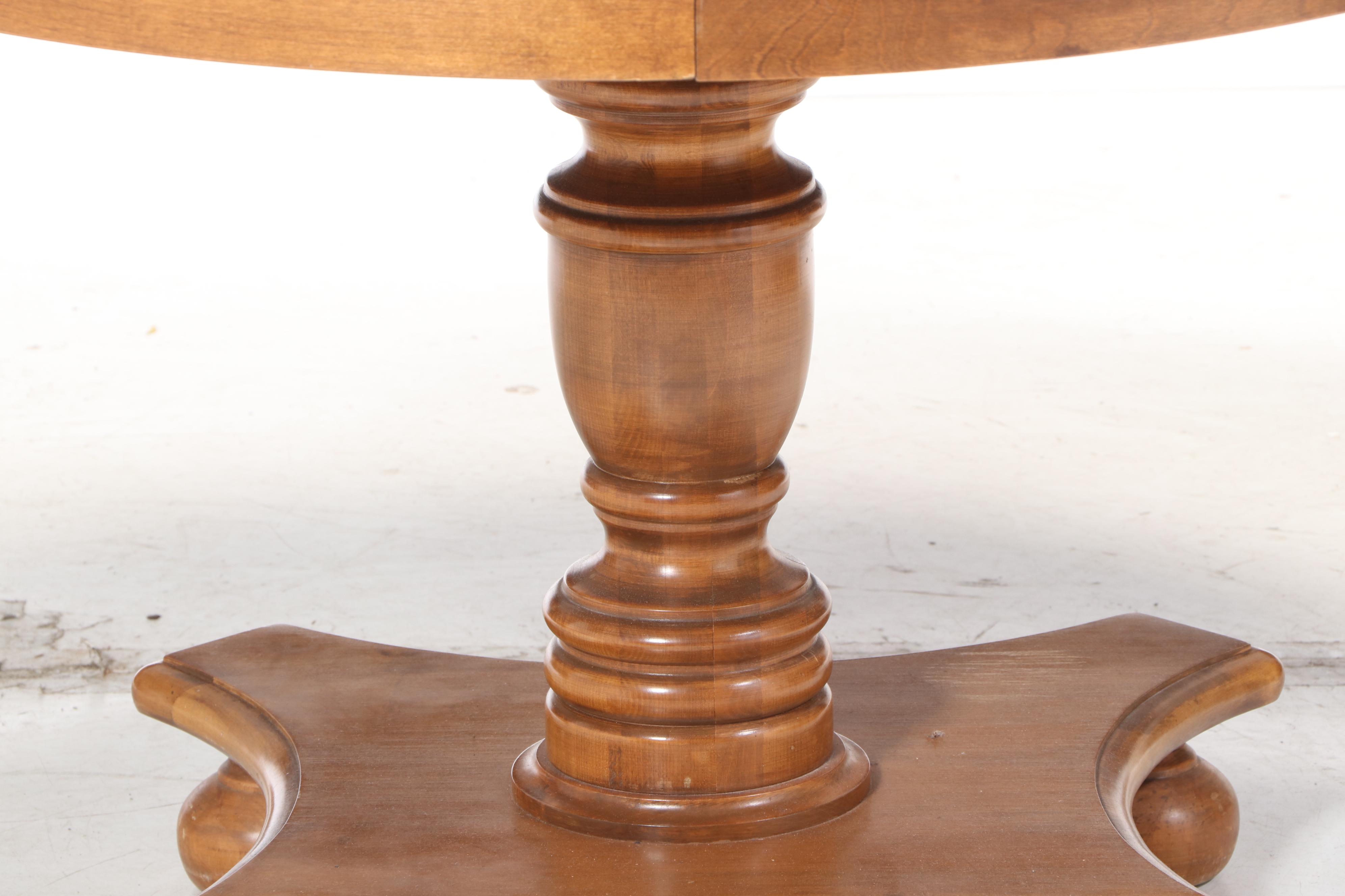 Seven-Piece Ethan Allen Maple Dining Set, Late 20th Century