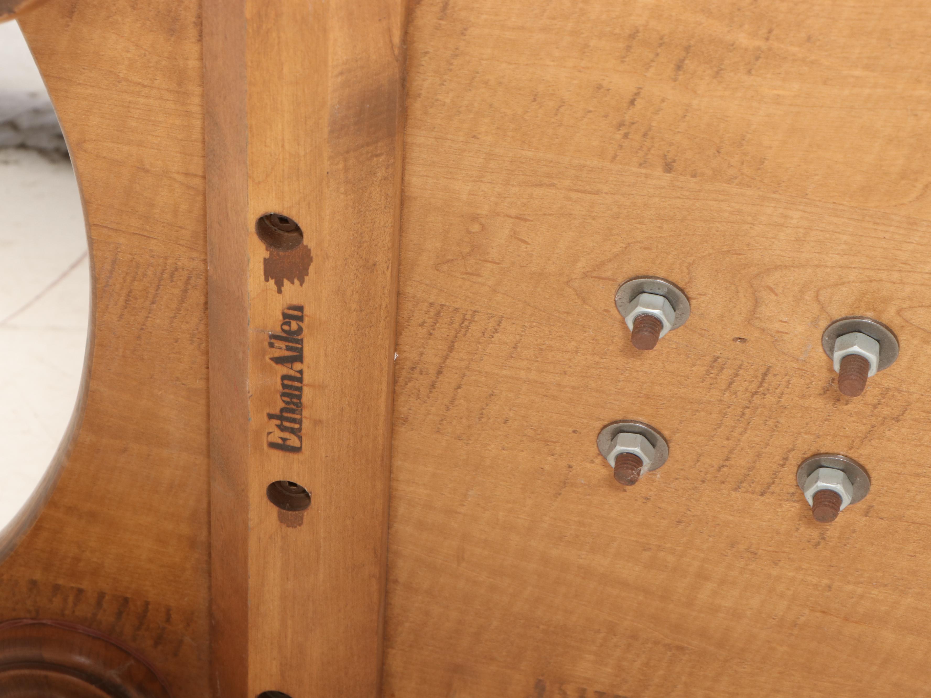 Seven-Piece Ethan Allen Maple Dining Set, Late 20th Century