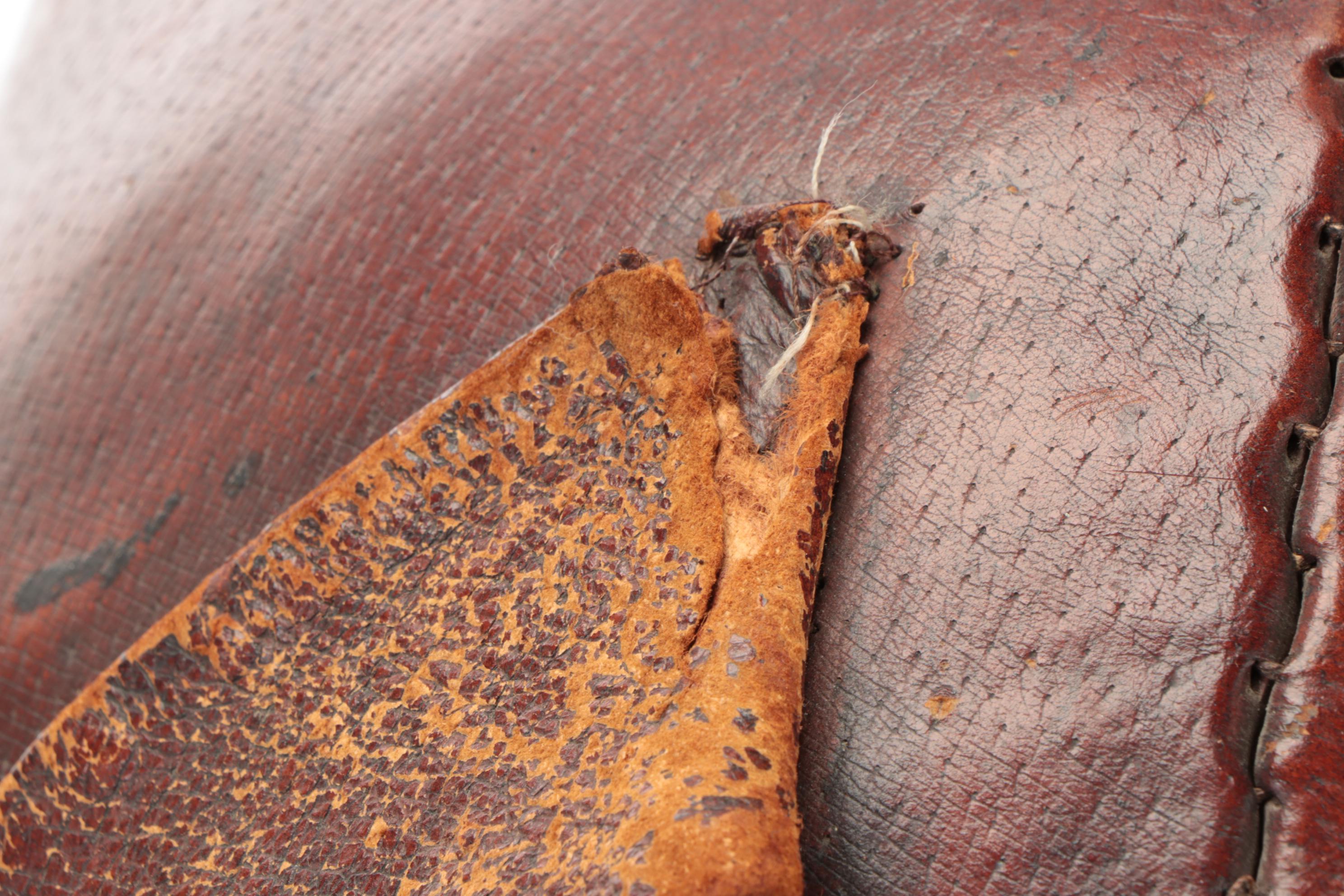 Dimitri Omersa for Abercrombie & Fitch Leather Pig Footstool